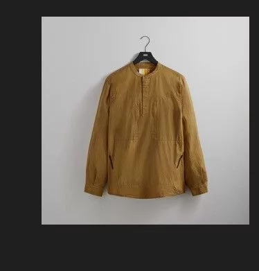 Kith Shirts Button Ups Kith Malta Henley Shirt Gold
