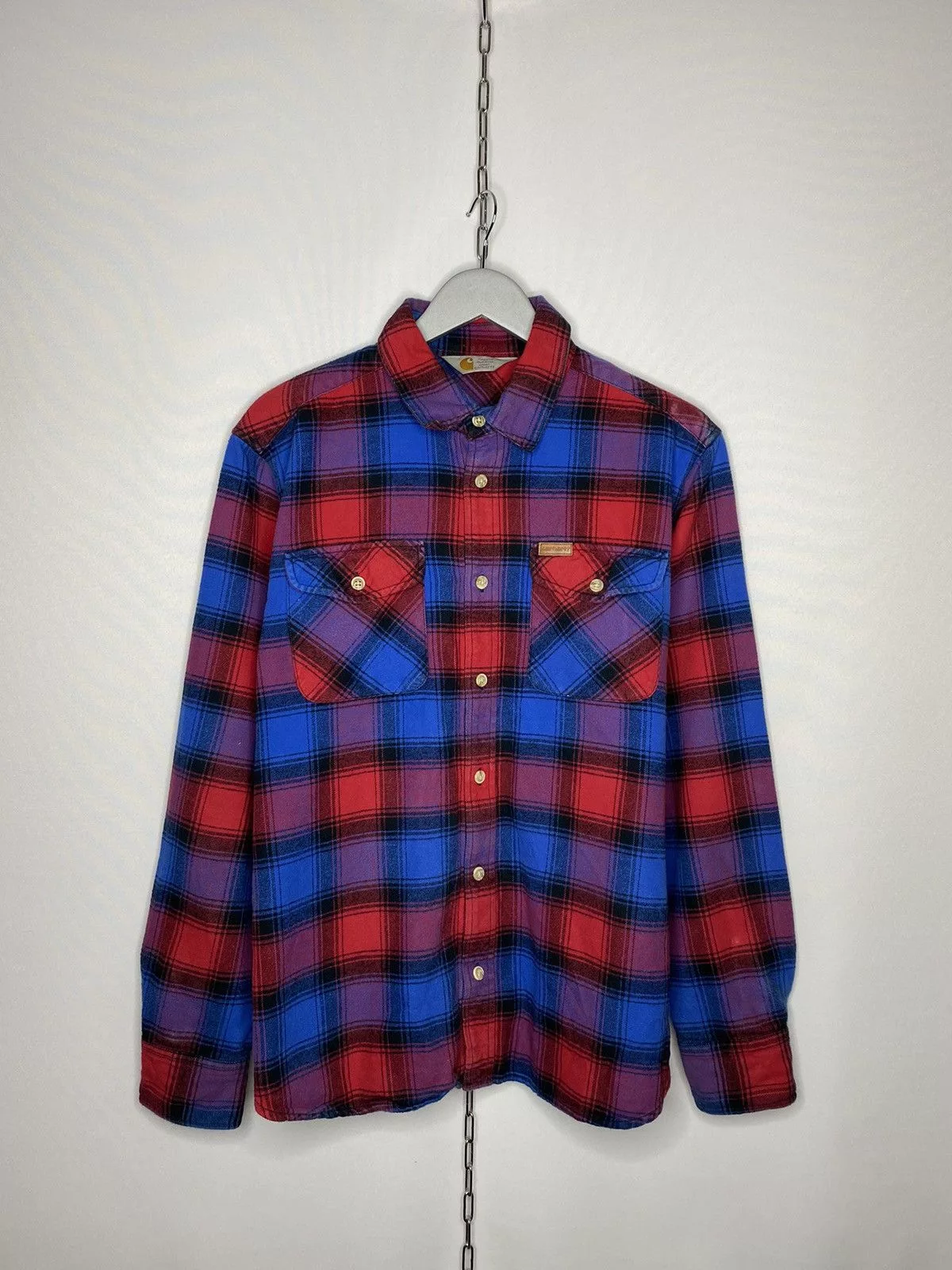 Carhartt Shirts Button Ups Carhartt × Vintage Vintage Carhartt Crocker Shirt Long Sleeve Plaid Y2K Hype Multi Streetwear