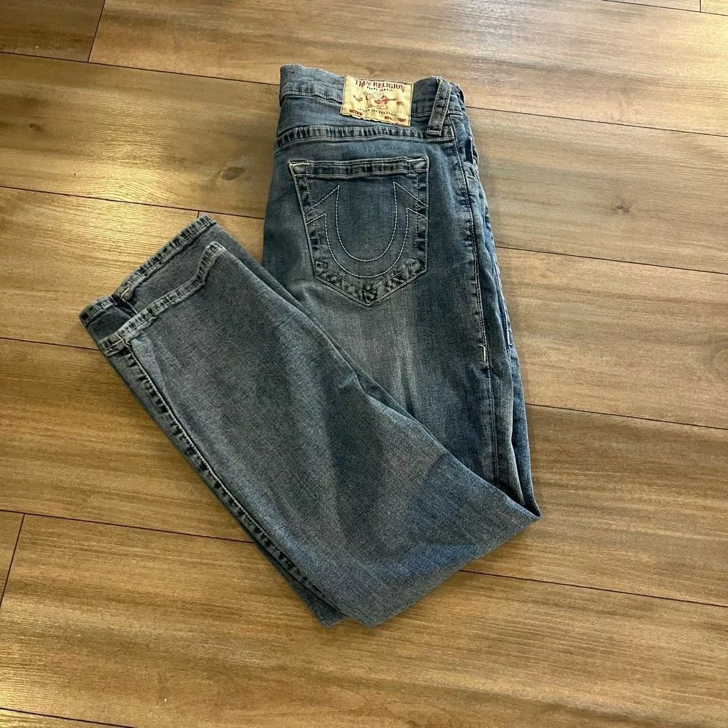 True Religion Casual Pants True Religion Light Blue Wash Denim Jeans Men 36x31