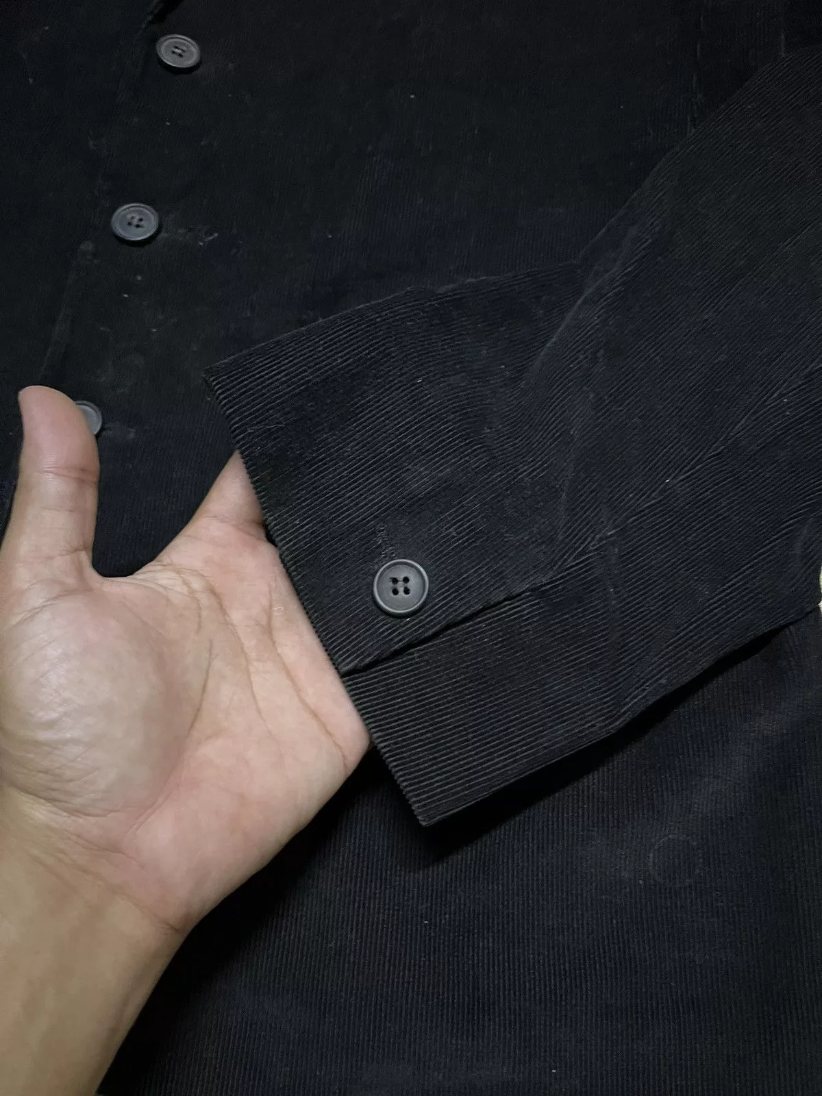 A.P.C. Light Jackets A.P.C. × Designer × Vintage Vintage A.P.C Courdroy Button Blazer Jacket Black