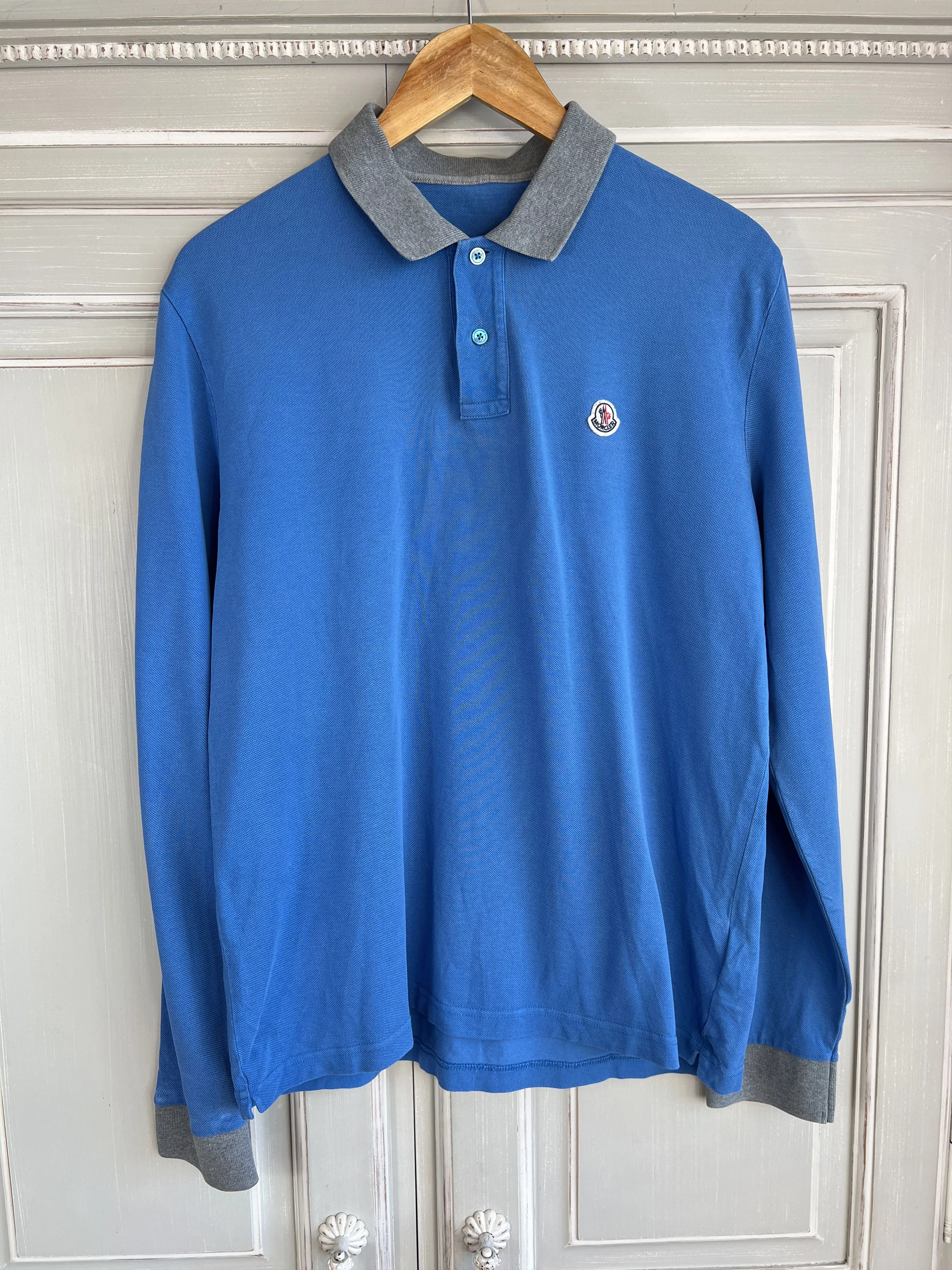 Moncler Long Sleeve T Shirts MONCLER LONGSLEEVE BLUE