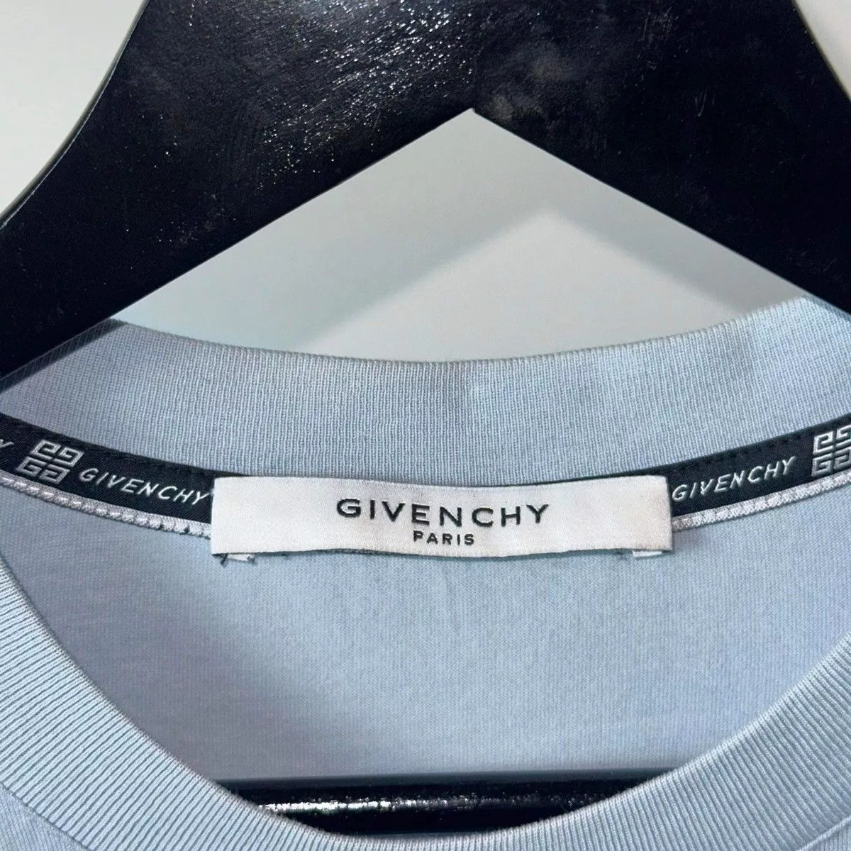 Givenchy Short Sleeve T Shirts Givenchy Logo Blue T Shirt Luxury