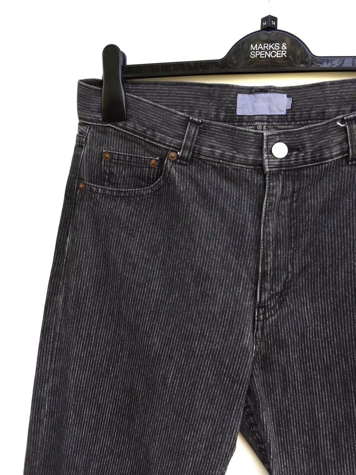 Devilock Denim Japanese Brand Devilock Pinstripes Denim Made In Japan Black