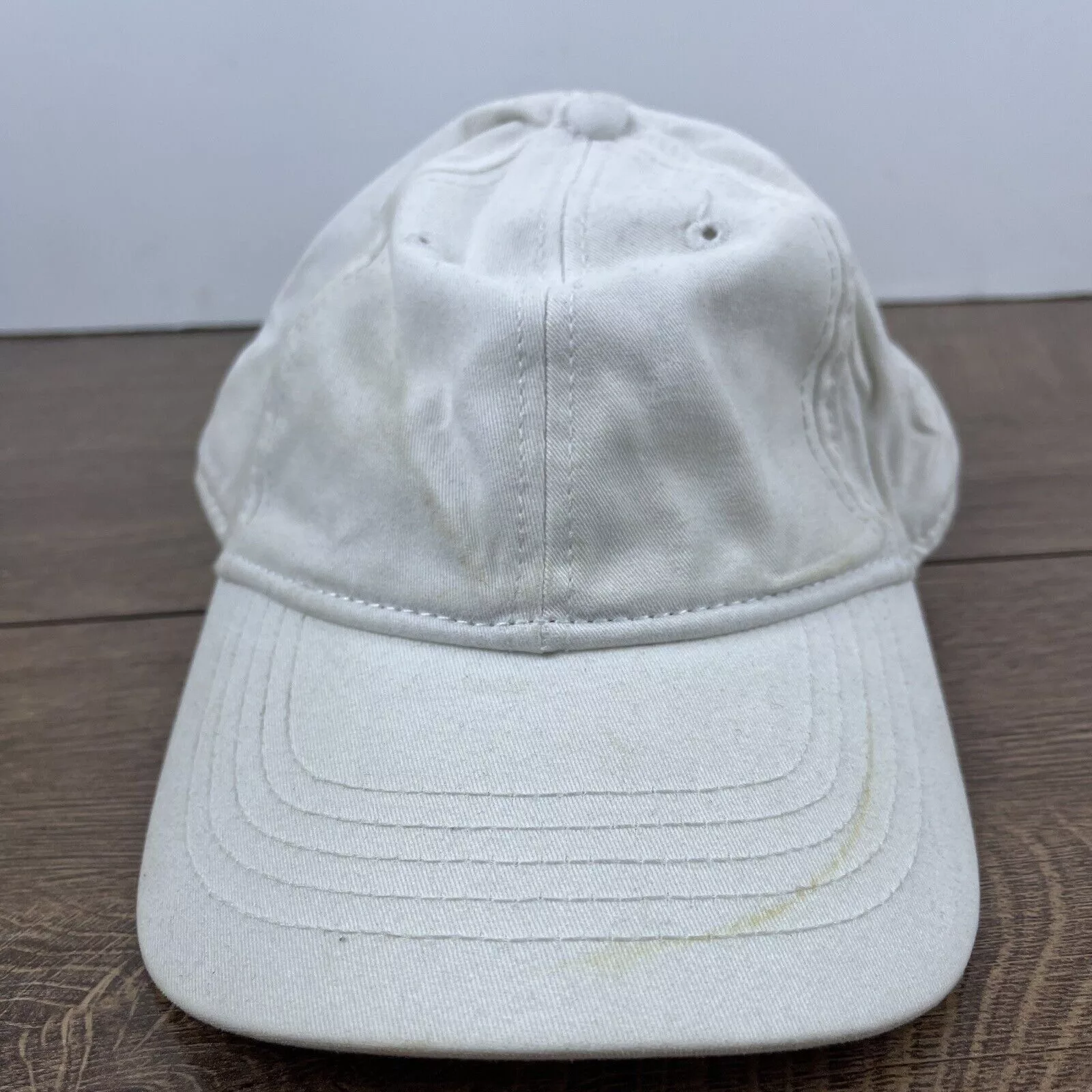 Other Hats Other Plain White Hat White Hat Adjustable Adult Size Hat White Ca