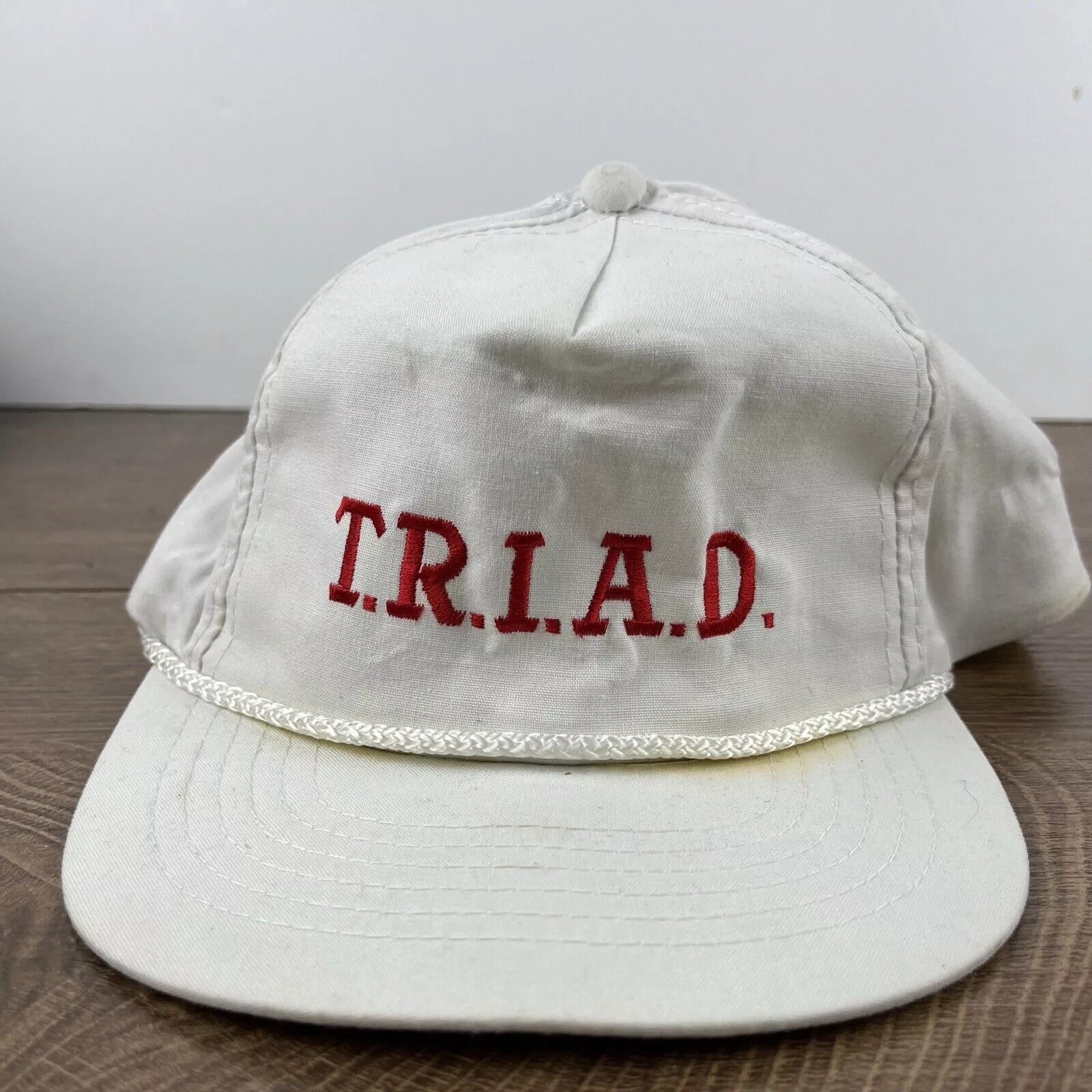 Other Hats Other TRIAD Hat Triad Snapback Hat White Hat Adjustable White Adul