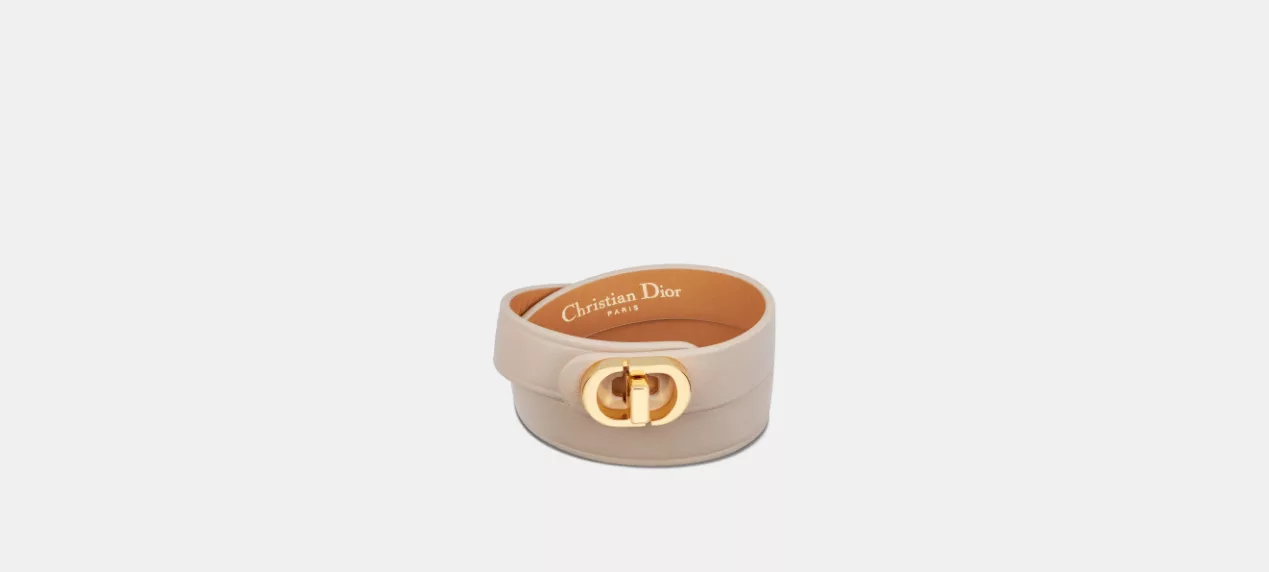 Dior Bracelets Dior o1w1db10424 Size: OS 30 Montaigne Double Bracelet in Beige