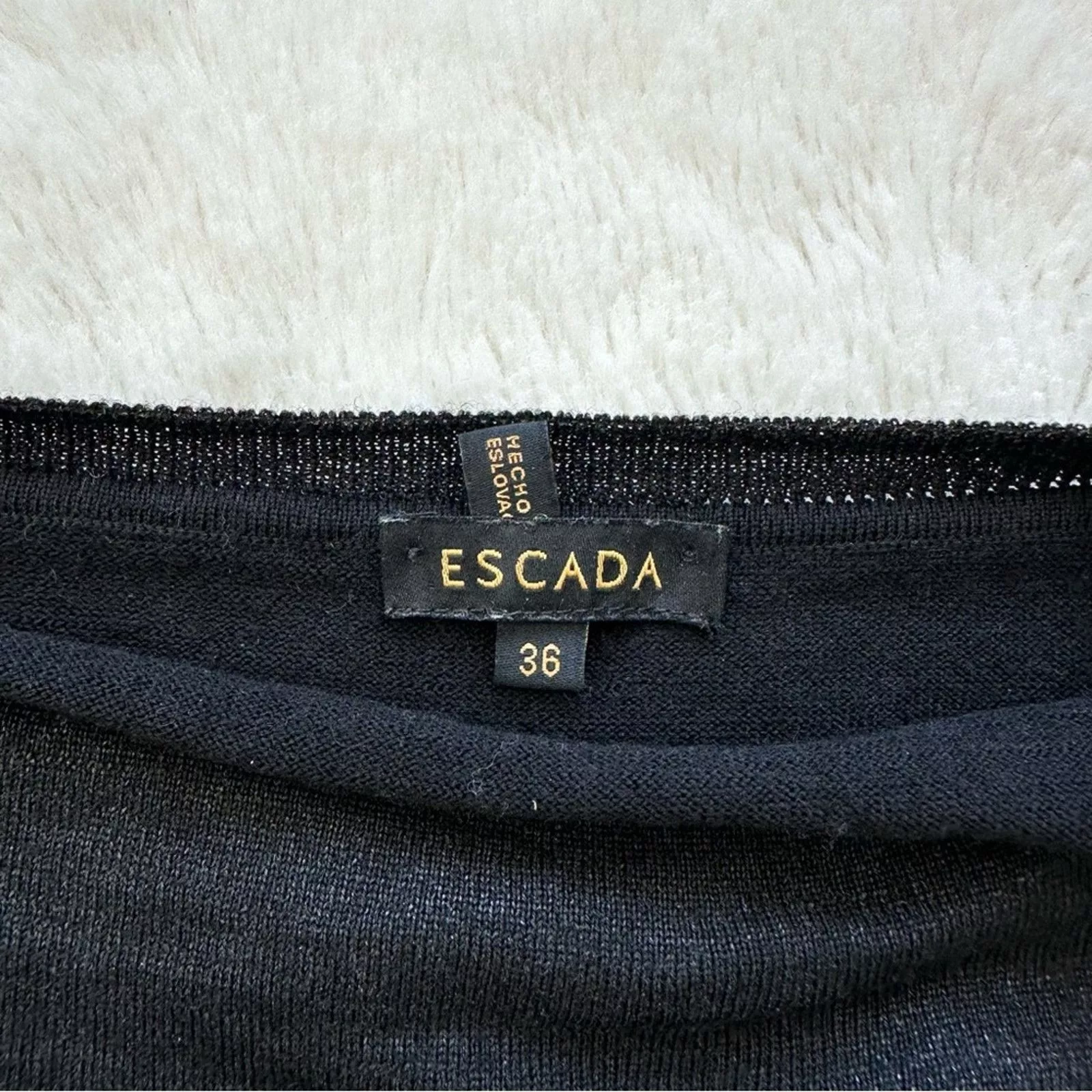 Escada Sweaters Escada women sweater size 36 or M Authentic Black