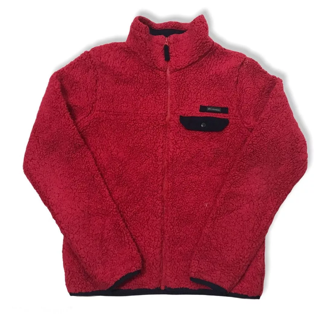 Columbia Light Jackets Columbia Deep Pile Fleece Jacket Pink Sportswear