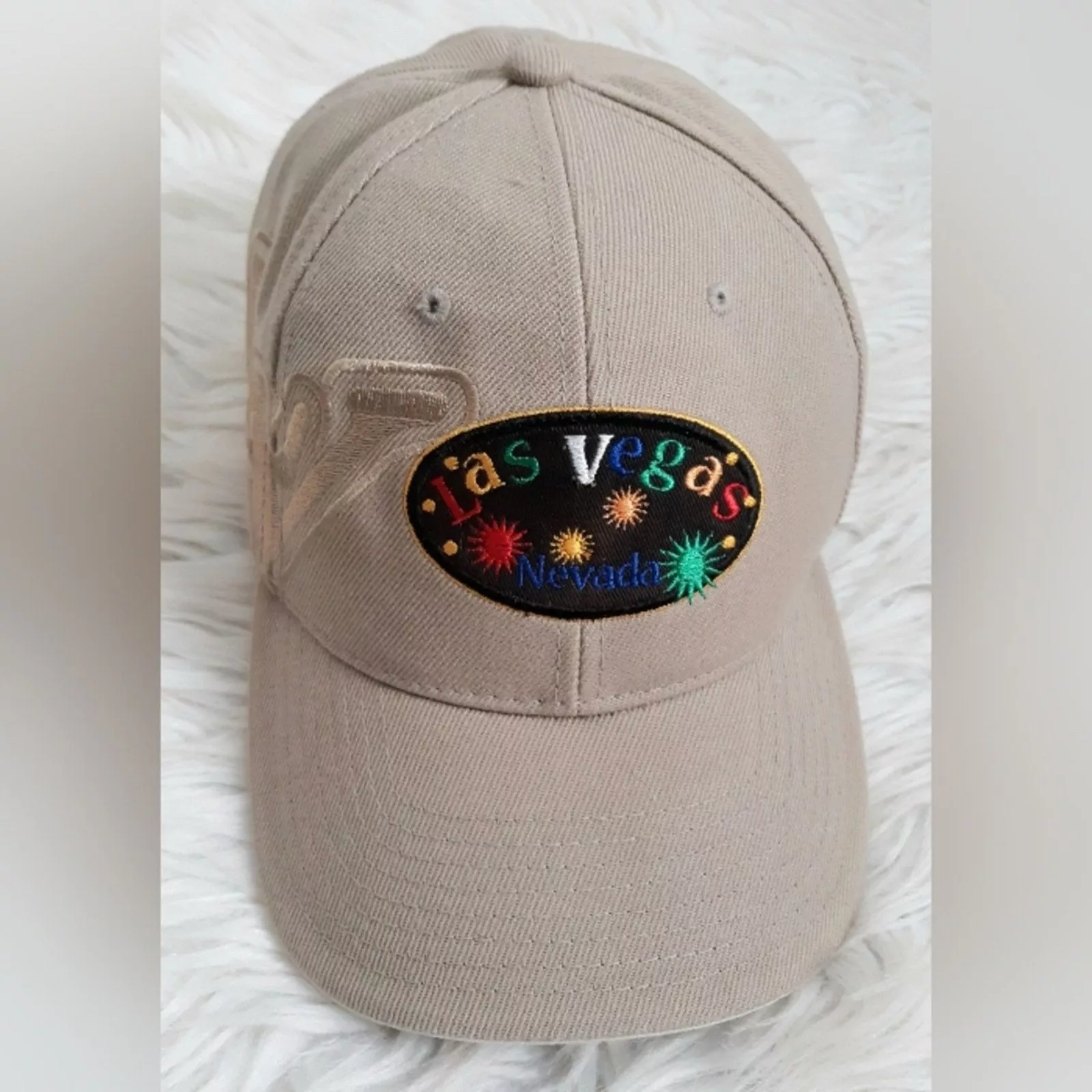 Other Hats Other Embroidered Las Vegas Hat Brown