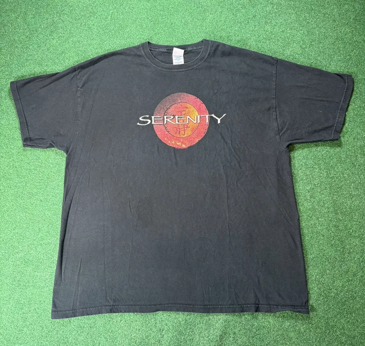 Universal Studios Short Sleeve T Shirts Universal Studios × Vintage Y2K Serenity Sci Fi Movie Promo Universal Studios T Shirt Black