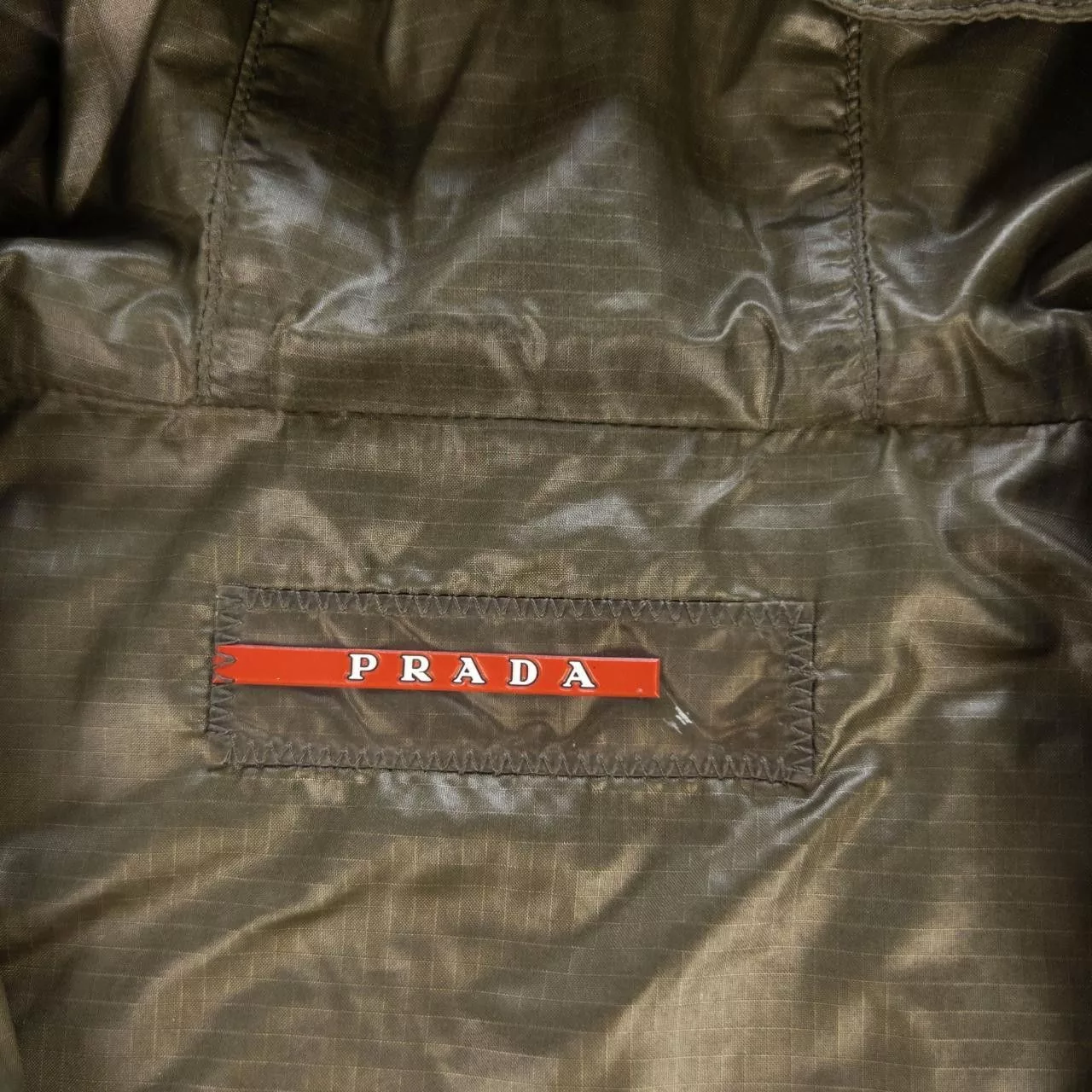 Prada Light Jackets Vintage Prada Zip Up Padded Jacket Size L Green