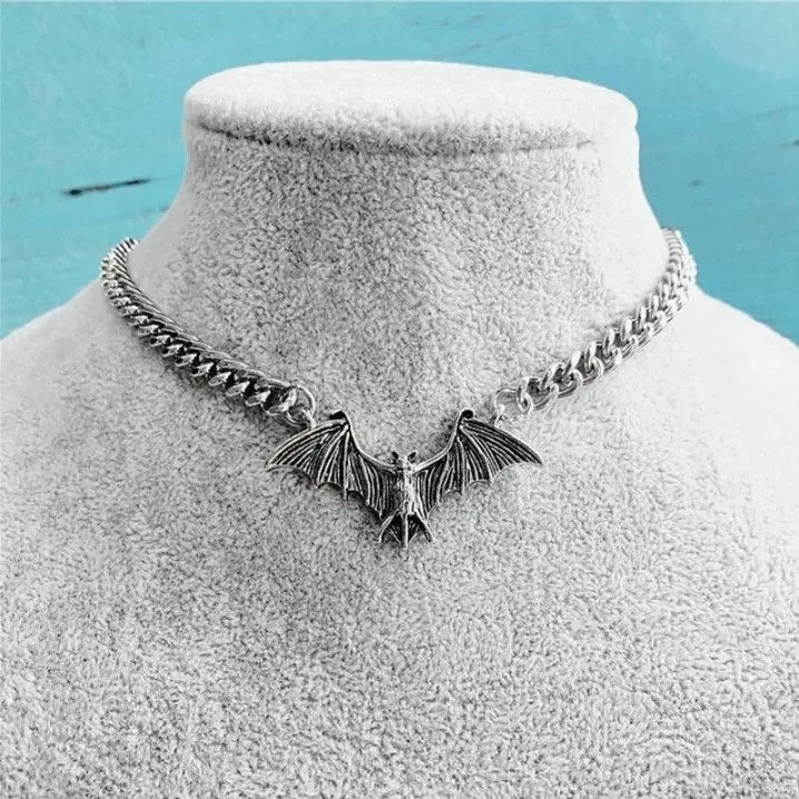DC Comics Jewelry Watches DC Comics × Vintage vintage punk gothic batman chain Silver Streetwear