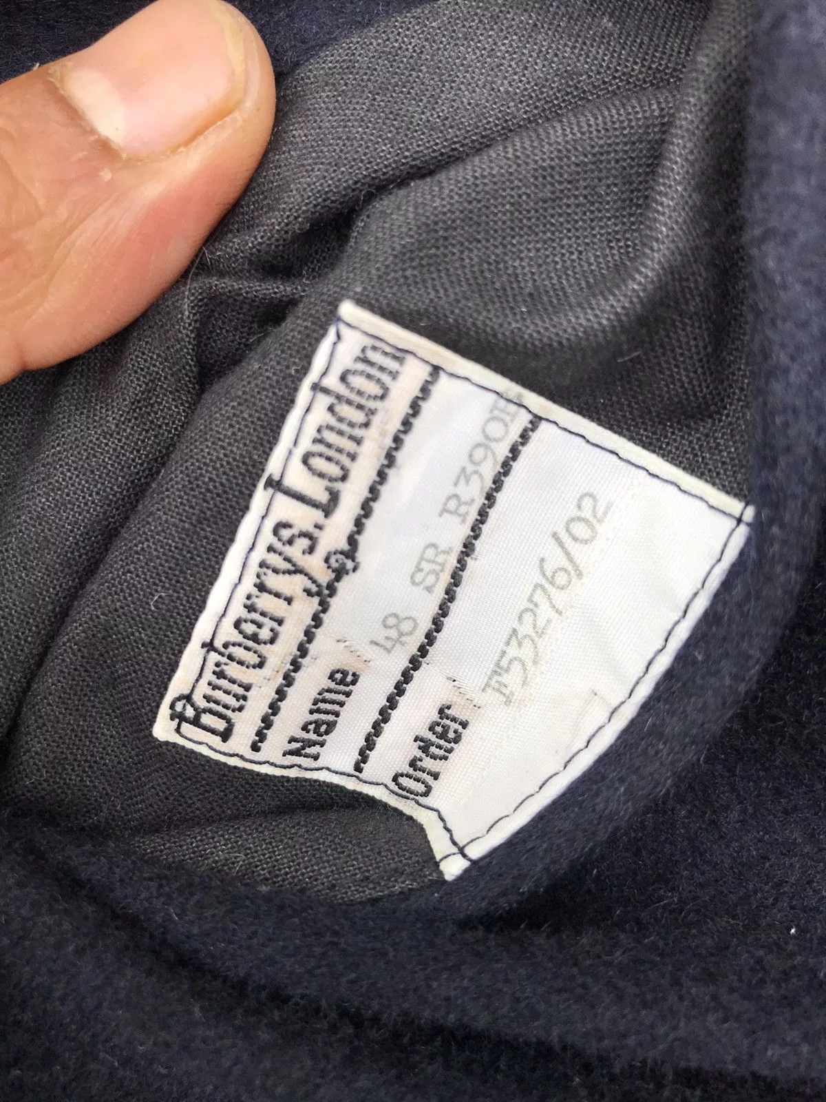 Burberry Bombers BURBERRY Nova Check Jacket Made in England Blue Vintage