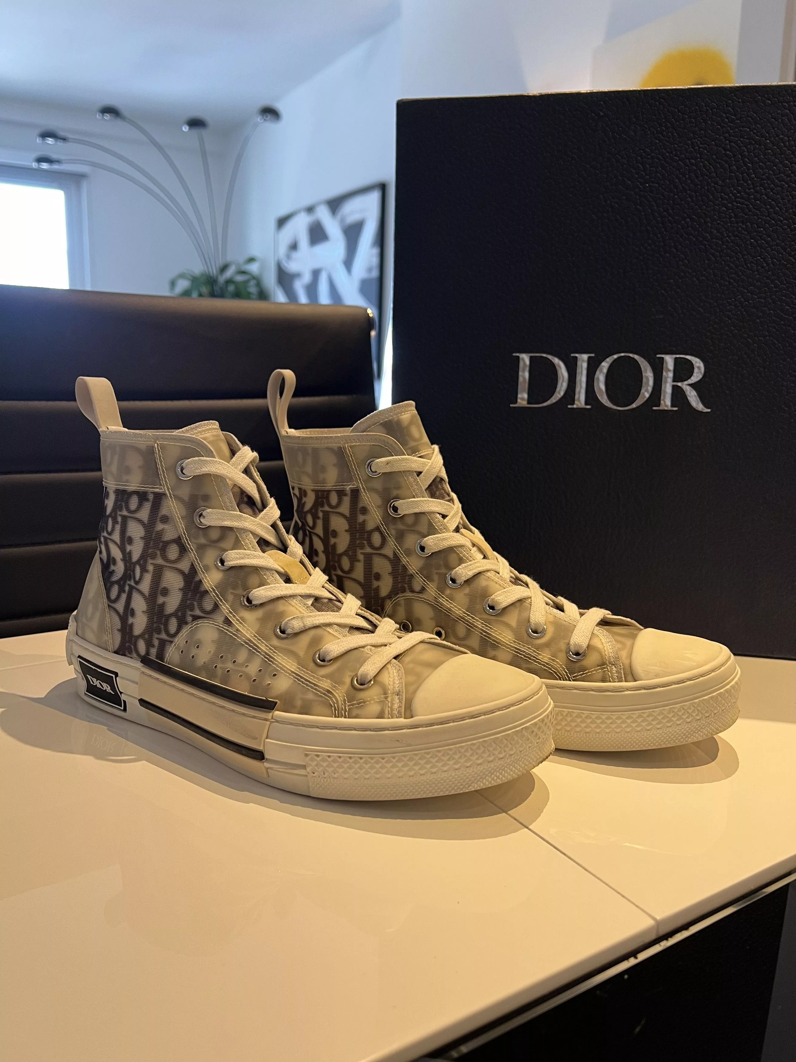 Dior Hi Top Sneakers Dior Men B23 High Top Sneakers Multi