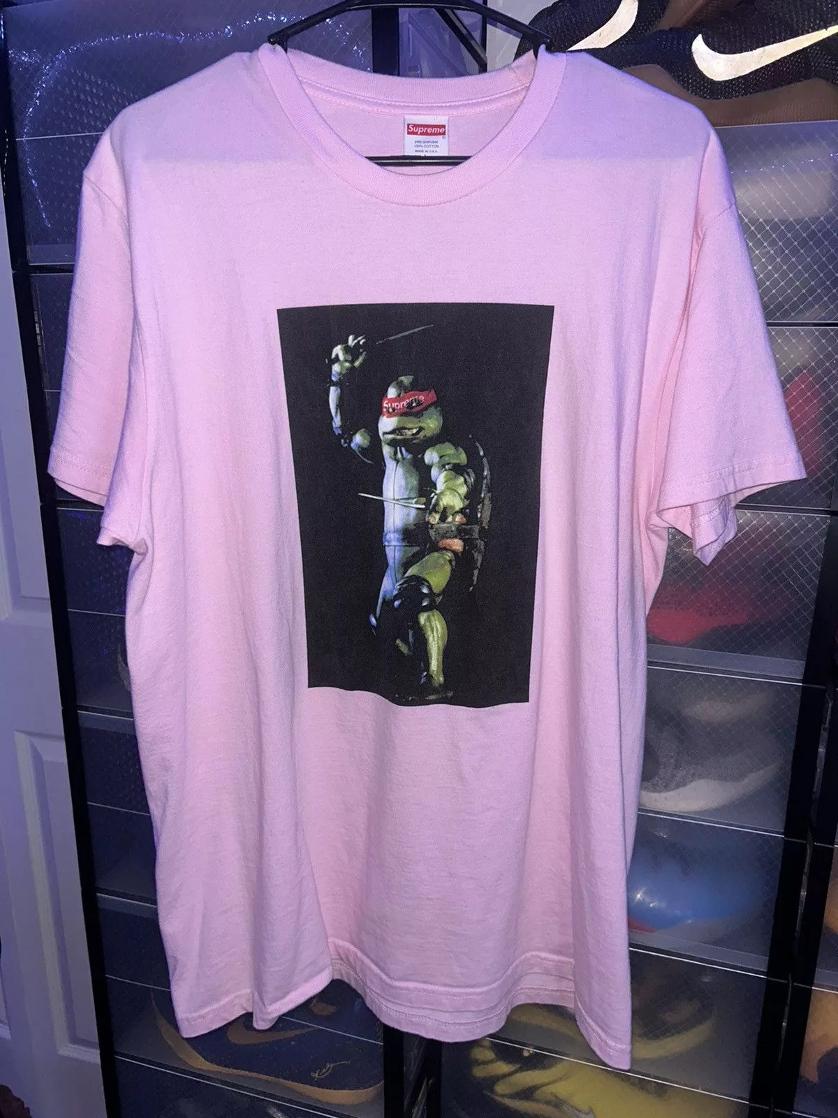 Supreme Short Sleeve T Shirts Supreme Raphael Tee size Large SS21 Pink