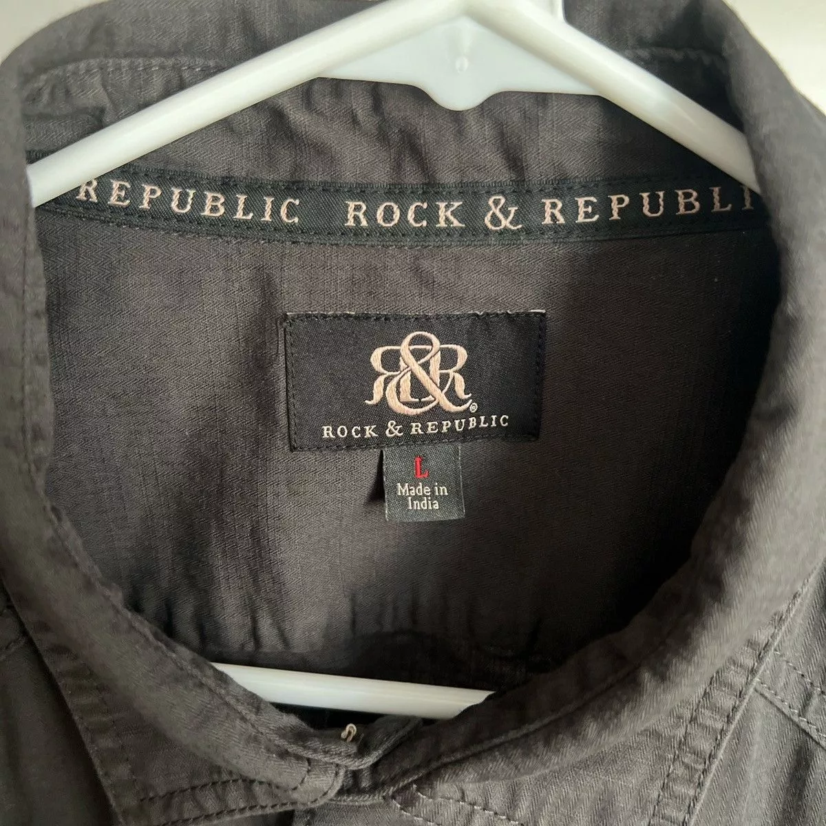 Rock & Republic Shirts Button Ups Rock & Republic Short Sleeve Button Green