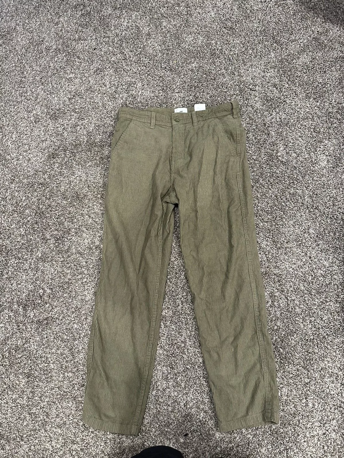 H&M Casual Pants H&M Corduroy Pants Green
