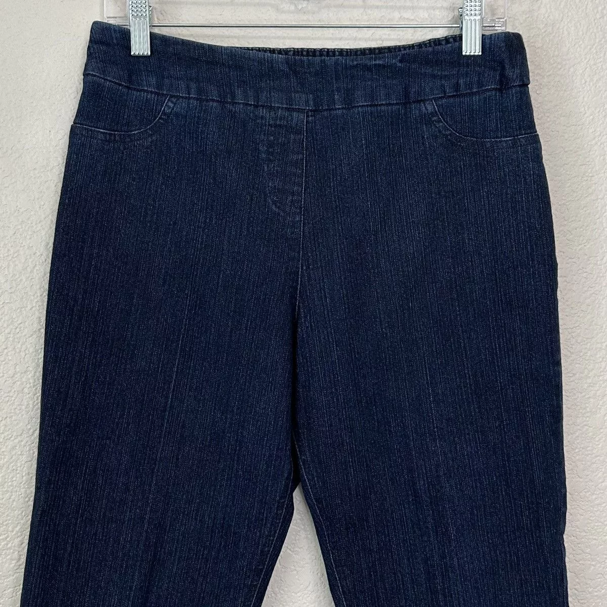Other Pants Other Soft Surroundings Blue Denim Stretch Capri Pull-On Pants