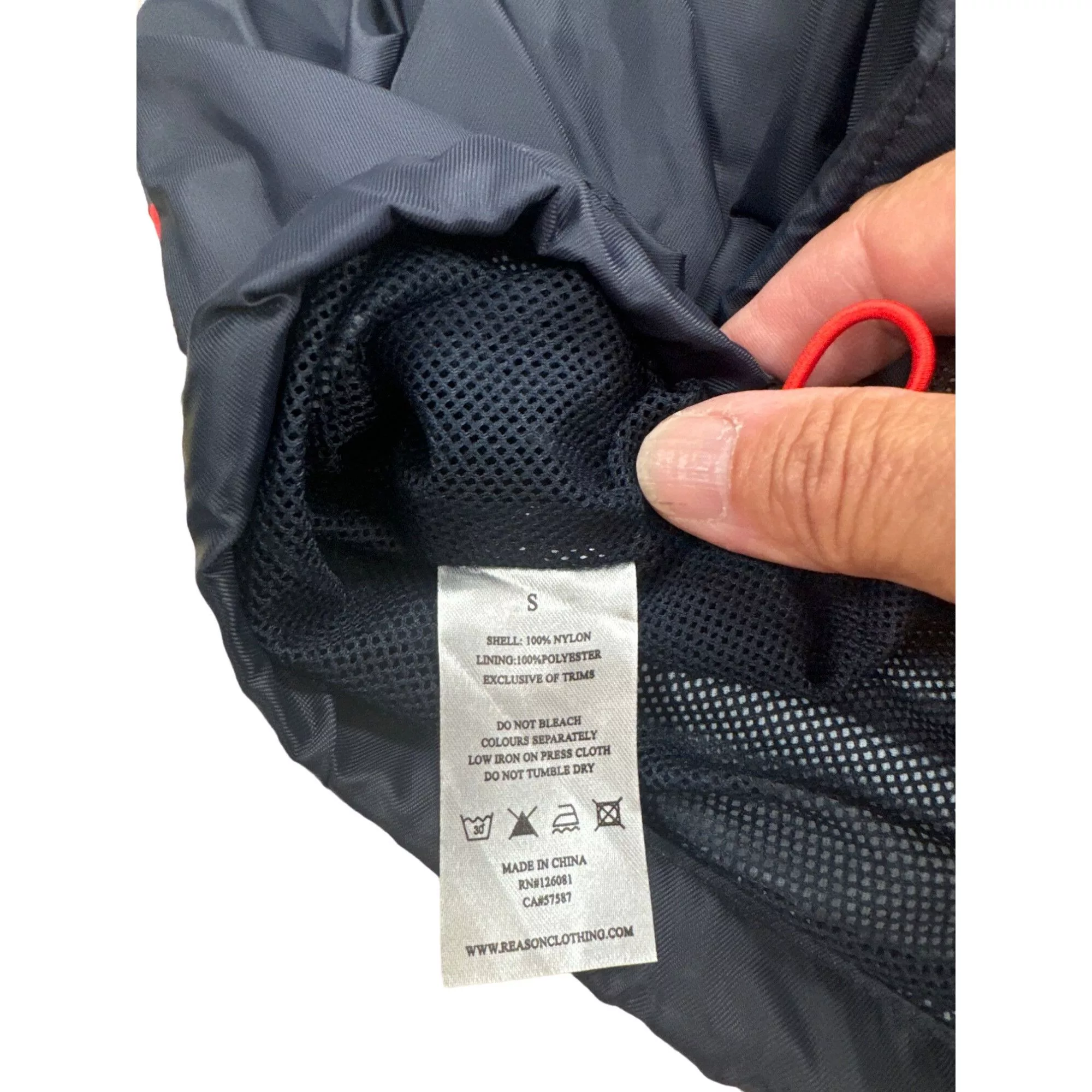 Reason Light Jackets Reason men’s blue red white yellow black windbreaker jacket Multi