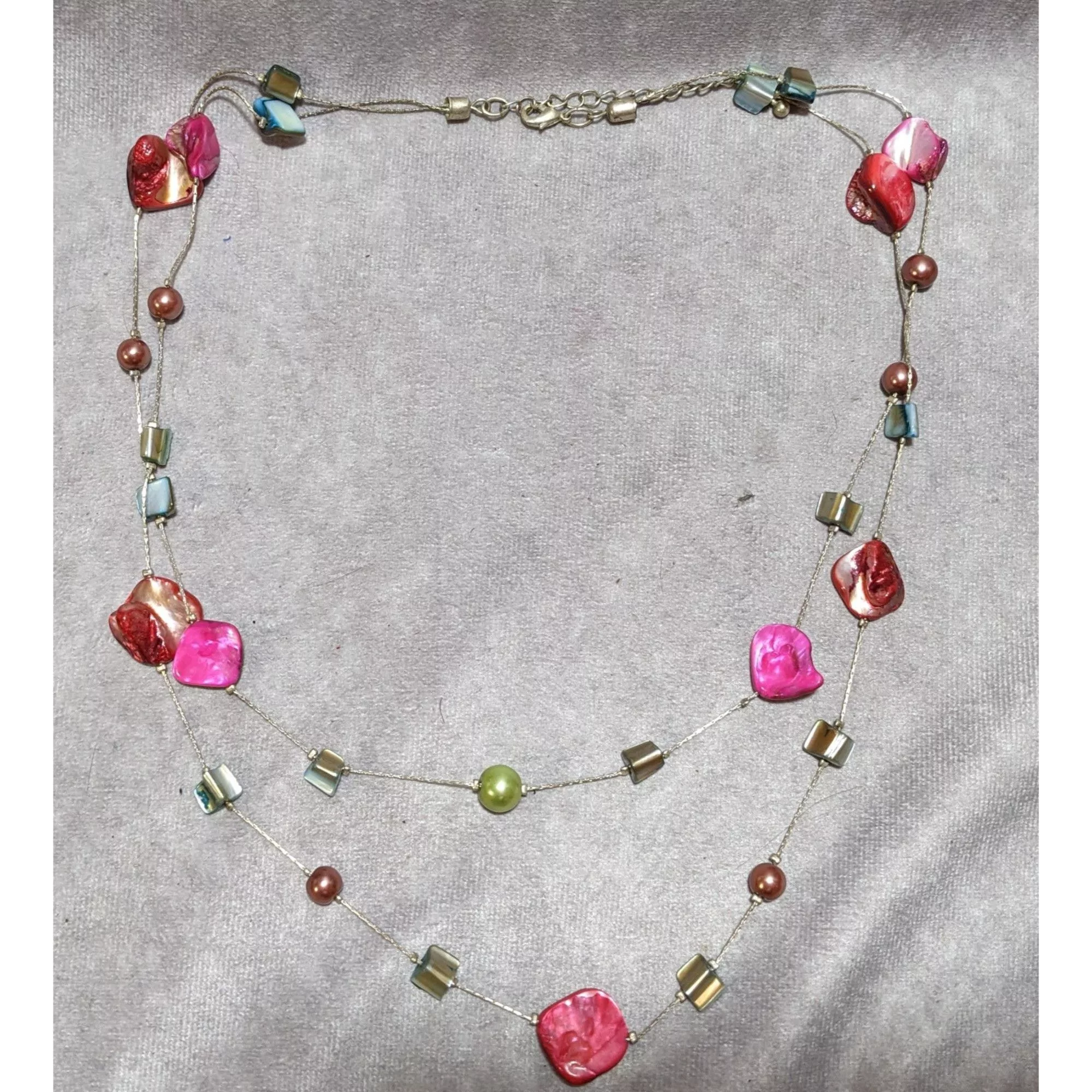 Other Necklaces Other Rainbow Multilayer Shell Pearl Beaded Necklace