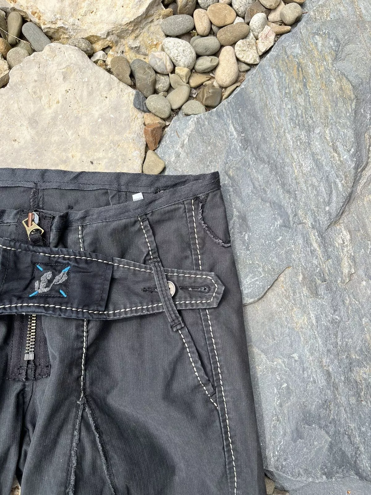 Marithe + Francois Girbaud Pants Marithe + Francois Girbaud Vintage Marithe Francois Girbaud floral y2k bondage pants Black