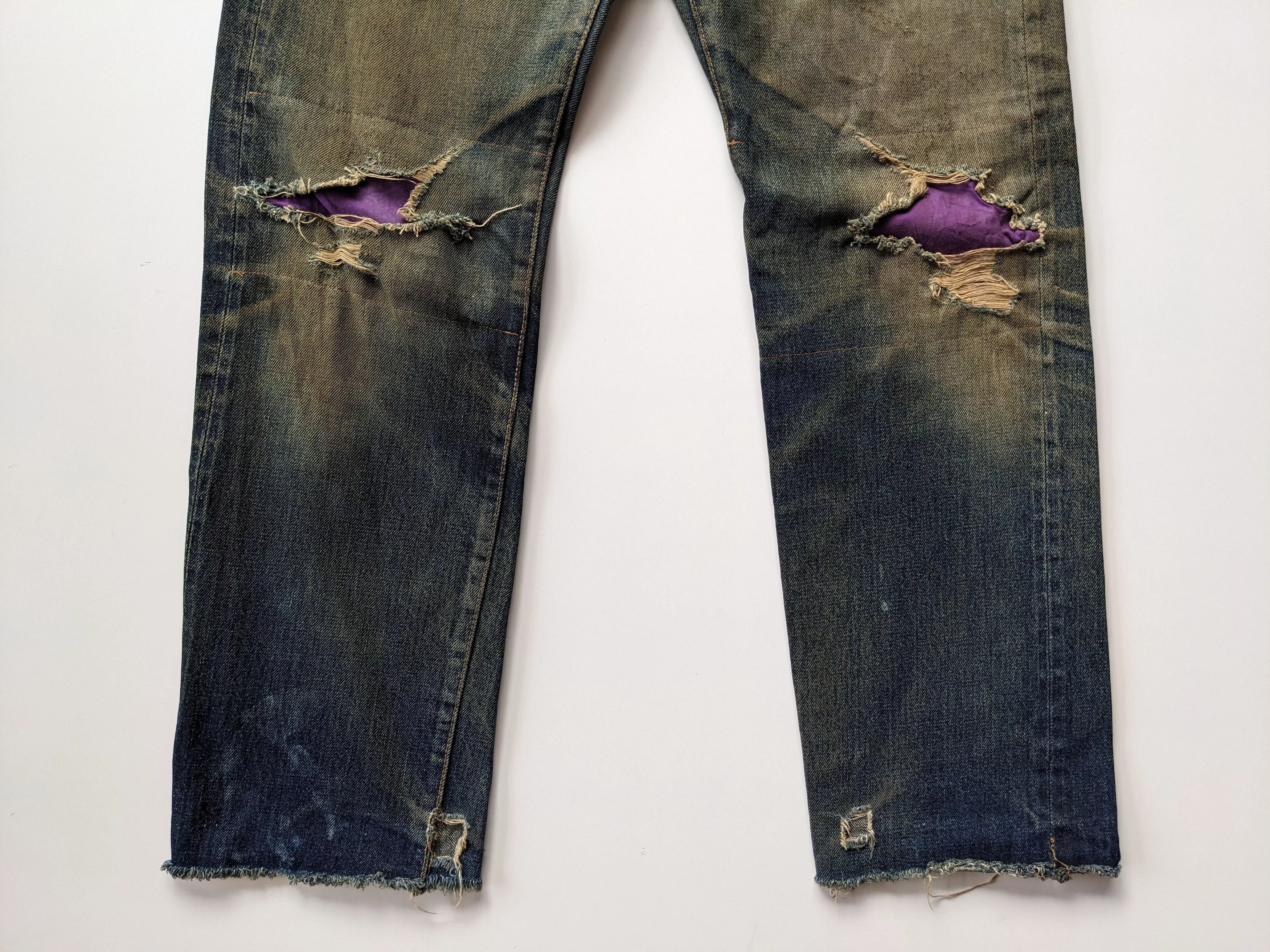 Denime Denim Vintage DENIME distressed rusty selvedge Multi