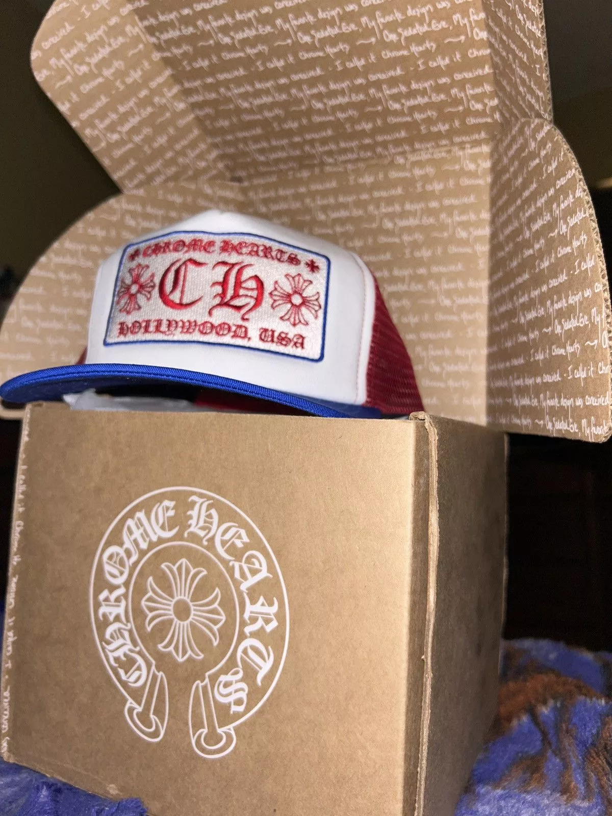 Chrome Hearts Hats Chrome hearts hat Blue