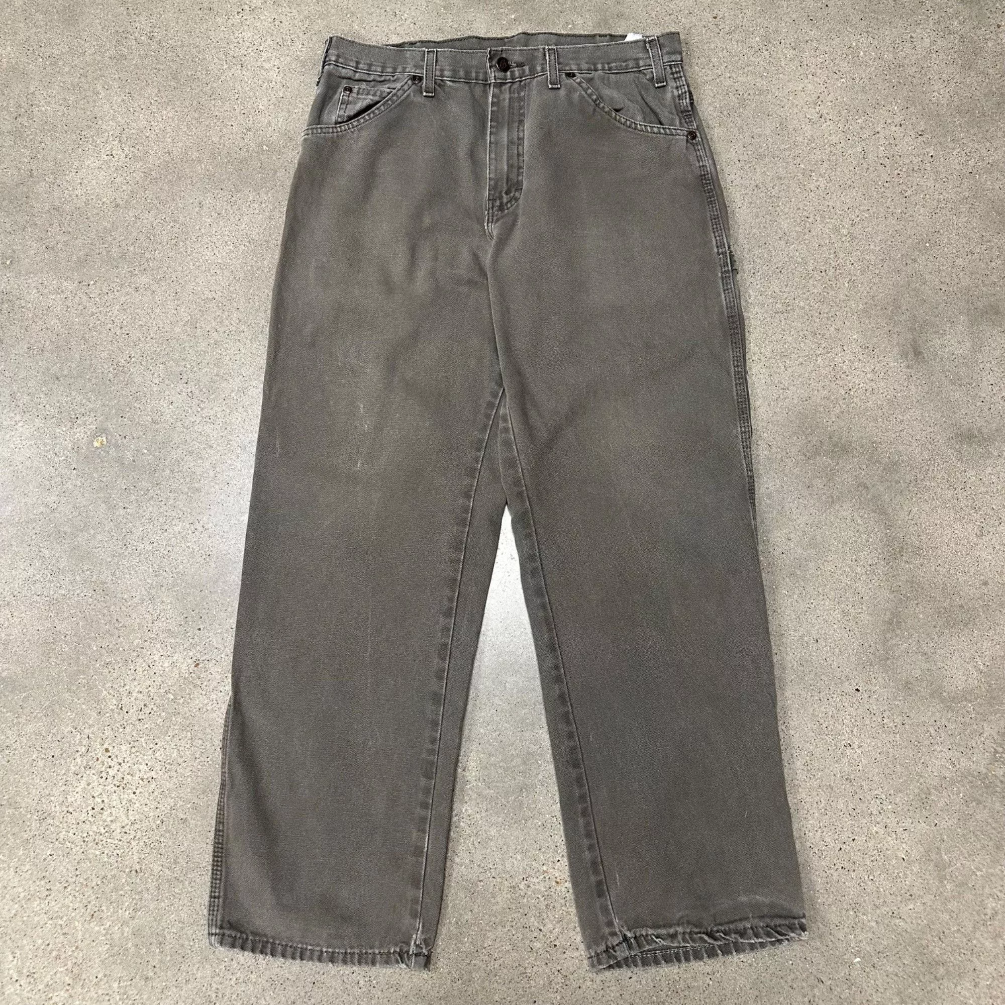 Dickies Casual Pants Dickies × Vintage Vintage Dickies Olive Carpenter Work Pants Green