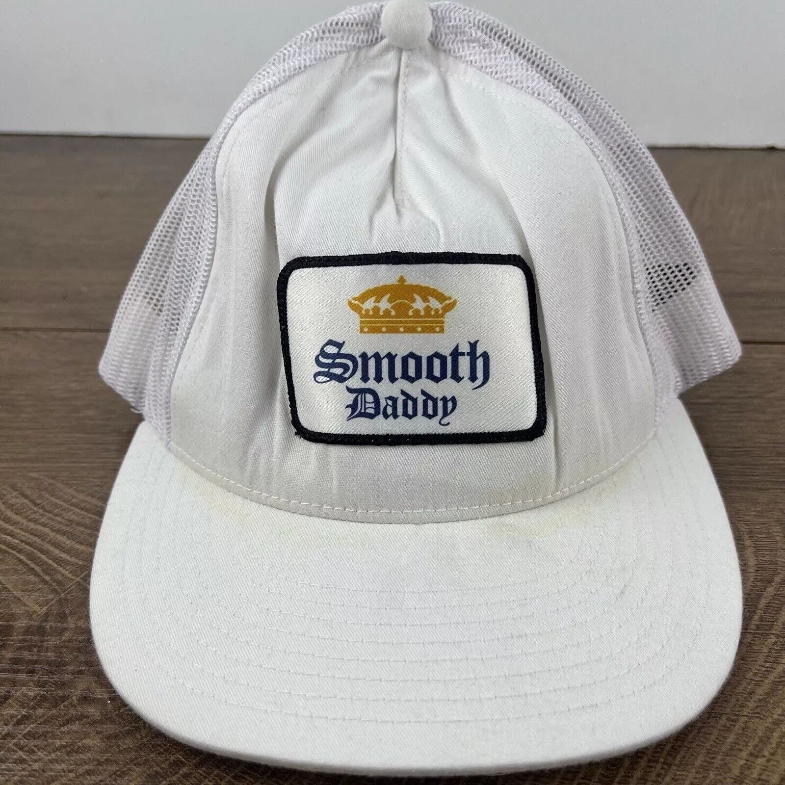 Other Hats Other Smooth Daddy Hat Corona Snapback Hat White Adjustable Hat Ad Vintage