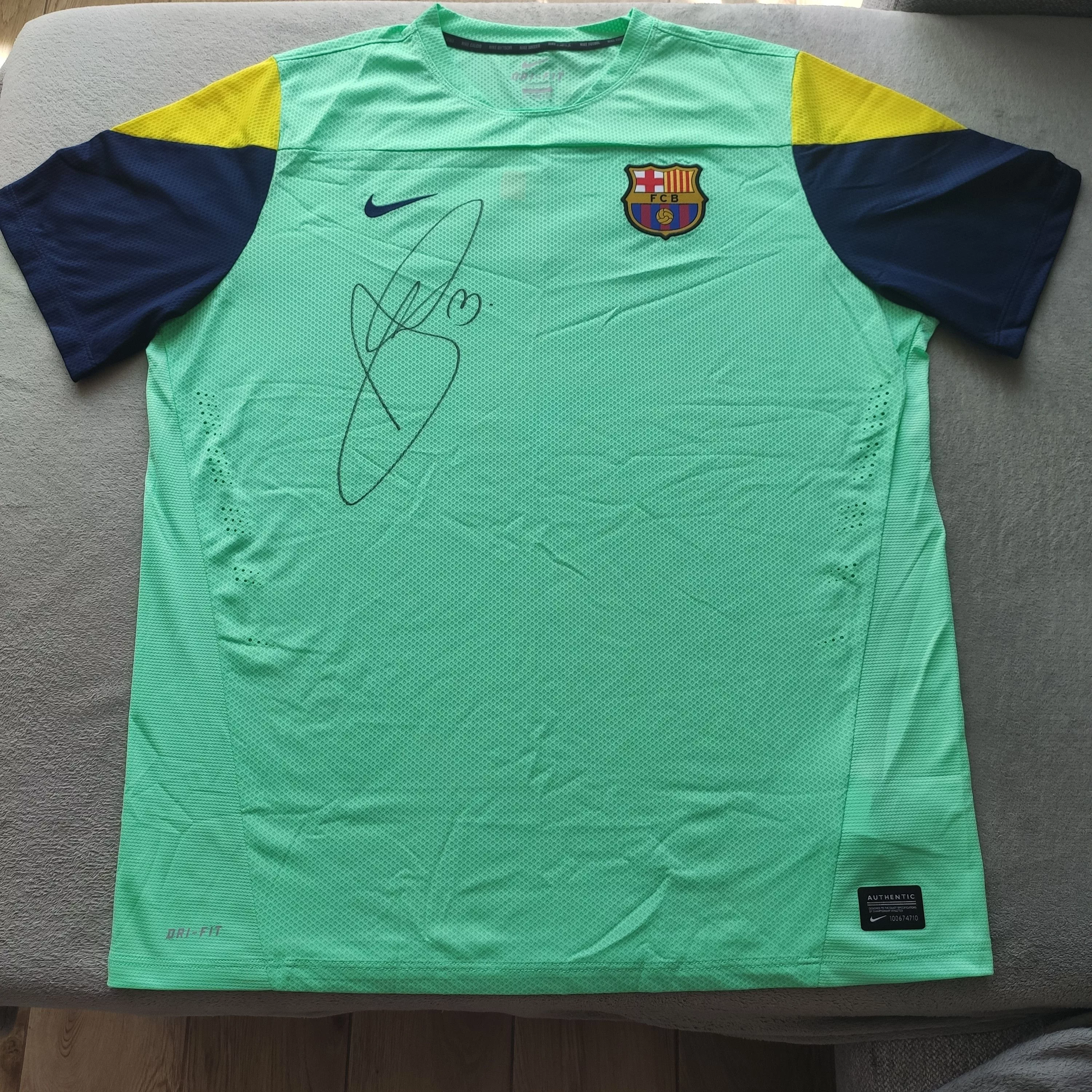 Nike Jerseys F.C. BARCELONA training FOOTBALL SOCCER JERSEY NIKE Green