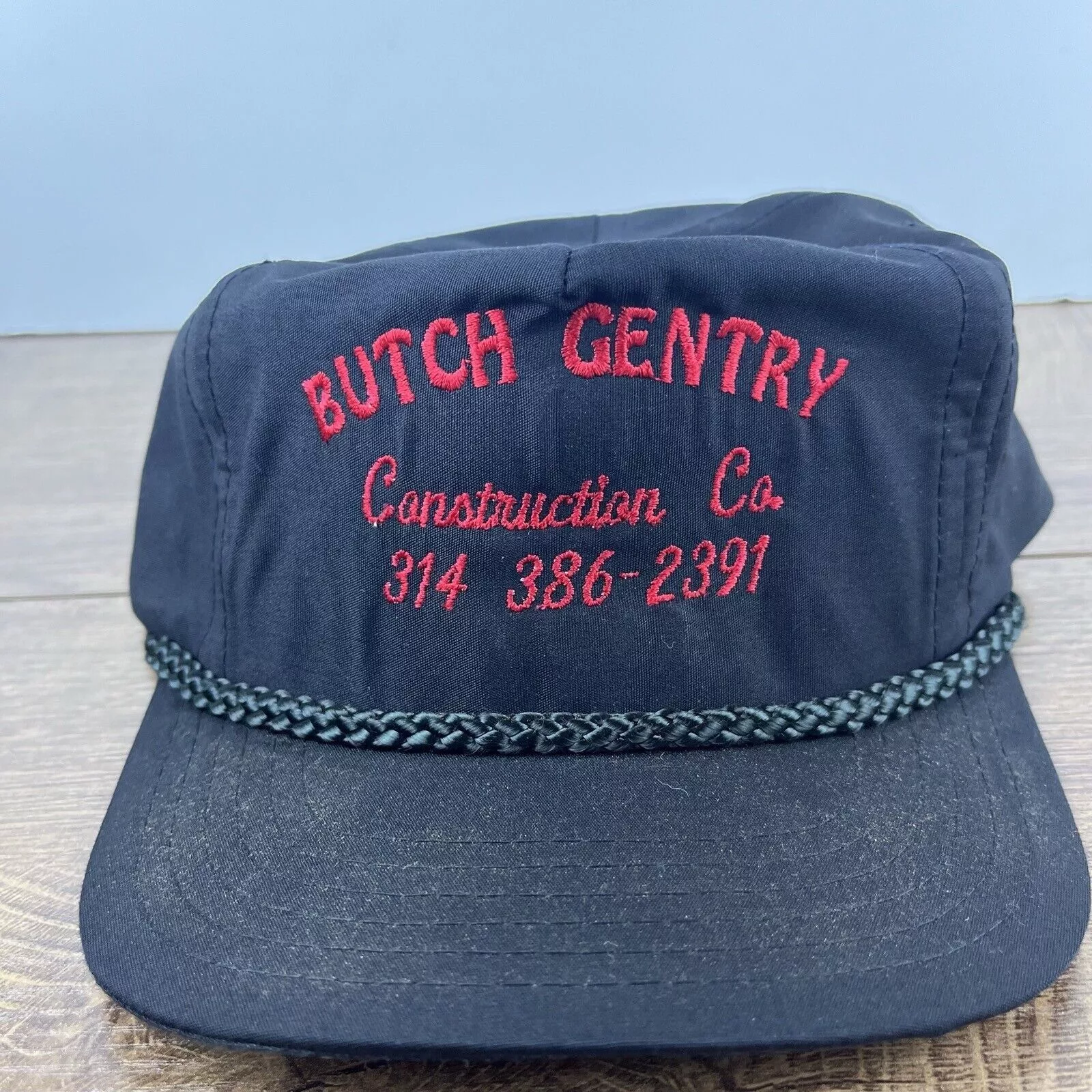 Other Hats Other Butch Gentry Construction Hat Black Adjustable Hat Black Adu
