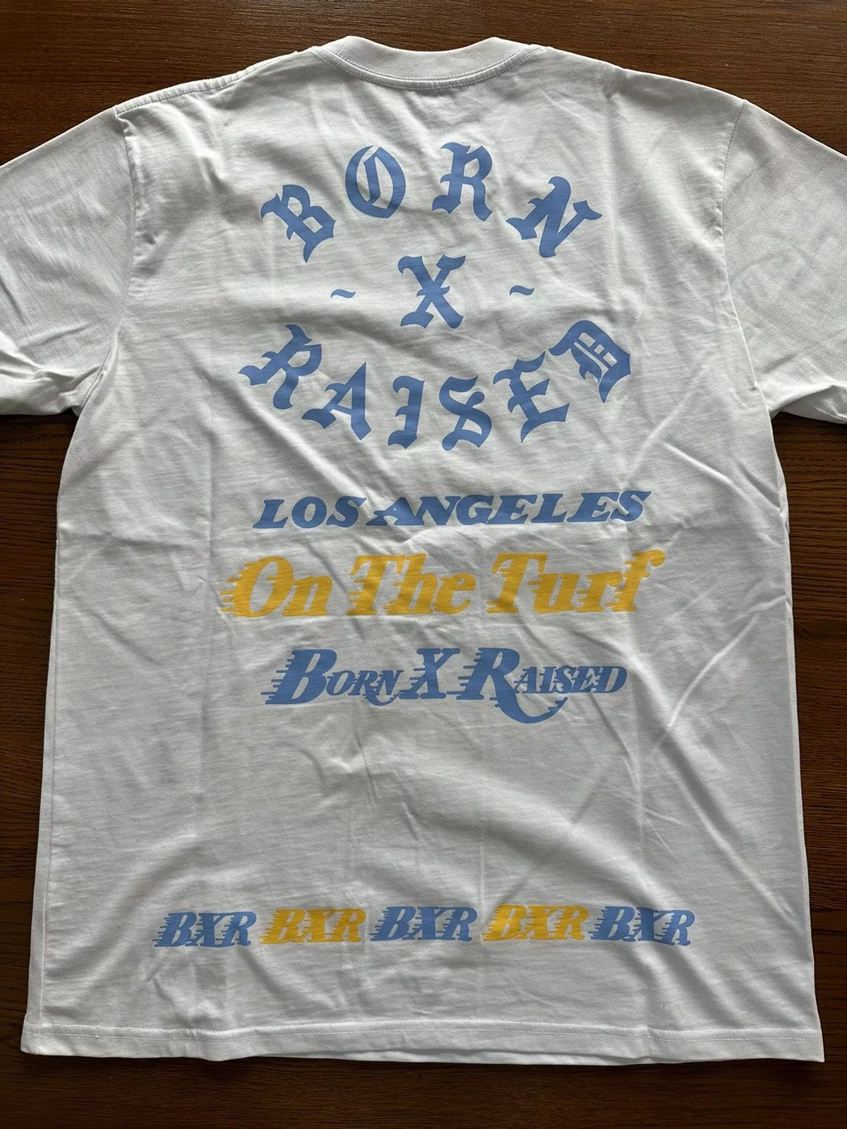 Born X Raised Short Sleeve T Shirts Born X Raised Rocker Tee White