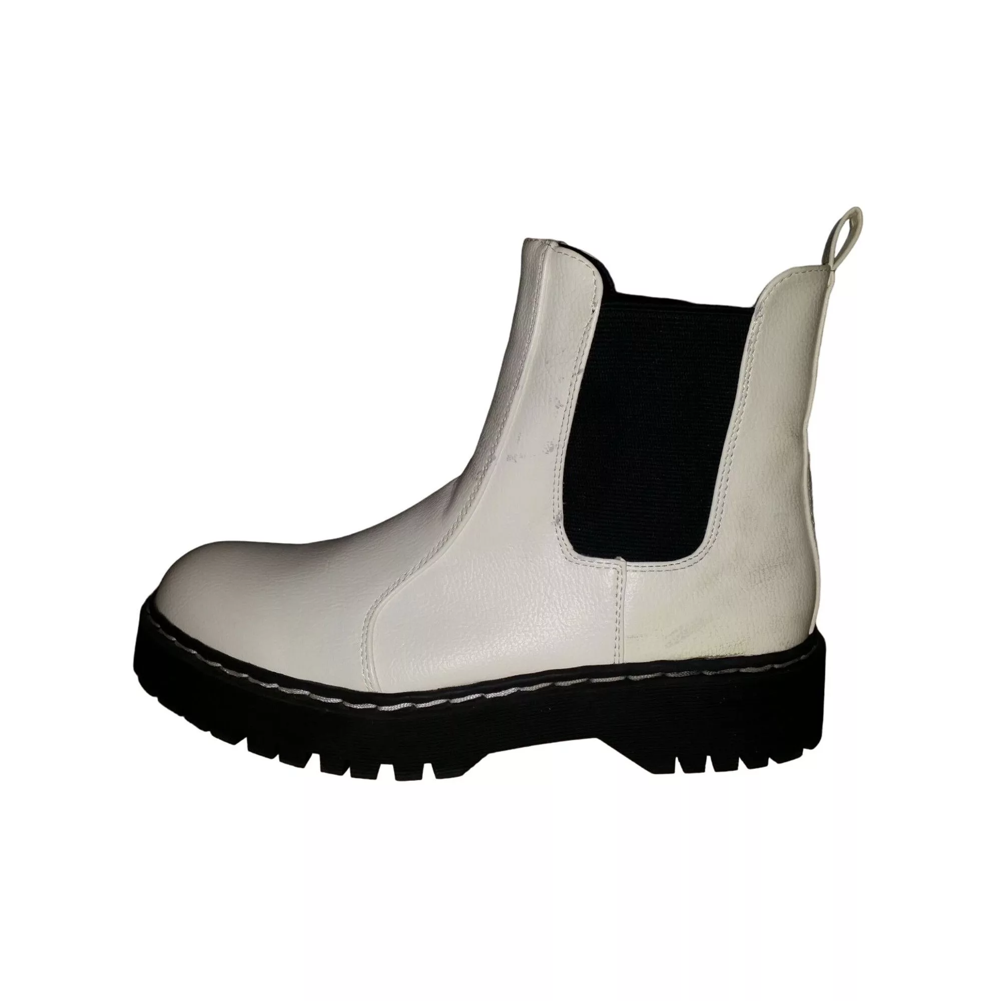 Other Boots Other Sincerely Jules Chelsea Boots Women Sz 9.5 M White Hippie Ca