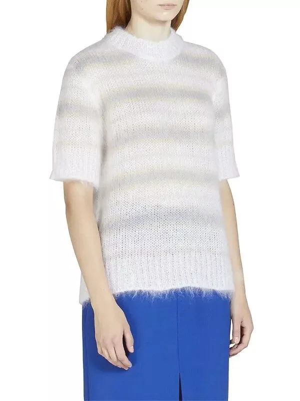 Marni Sweaters Marni o1srvl11e0624 Sweater in Natural White Multi