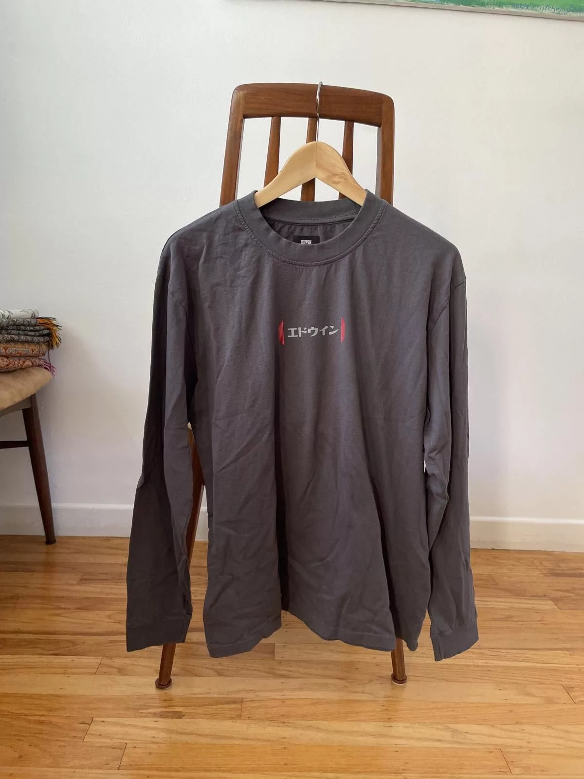 Edwin Long Sleeve T Shirts Edwin long sleeve grey shirt men S Gray