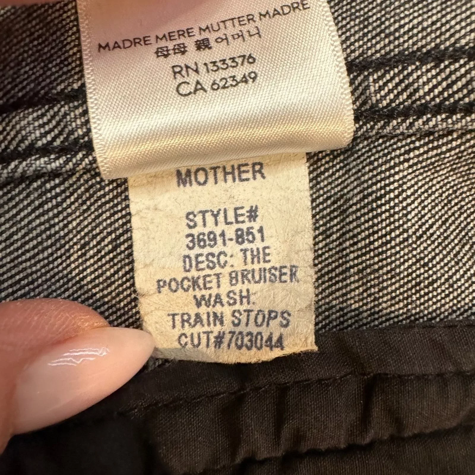 MOTHER Jackets MOTHER The Pocket Bruiser Denim Jacket in Train Stops Medium Gray
