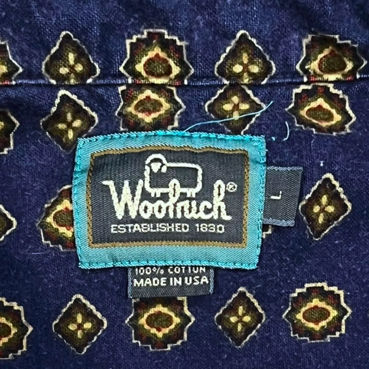 Panhandle Slim Shirts Button Ups Panhandle Slim × Pendleton × Woolrich Woolen Mills Woolrich Woolen Mills Fullprint Long Sleeve Button Up Shirt Blue