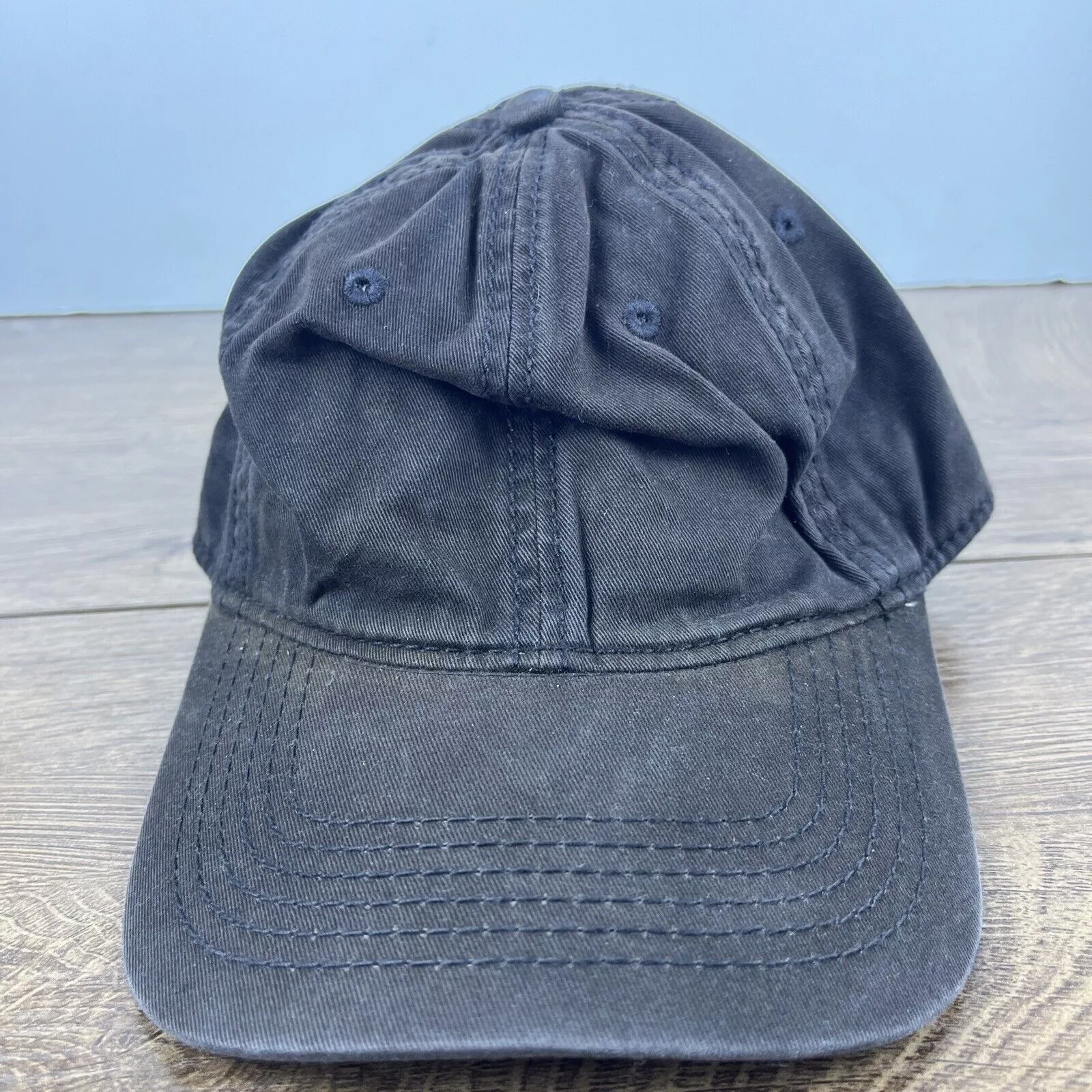Other Hats Other Faded Black Hat Adjustable Adult Size Hat Black Cap