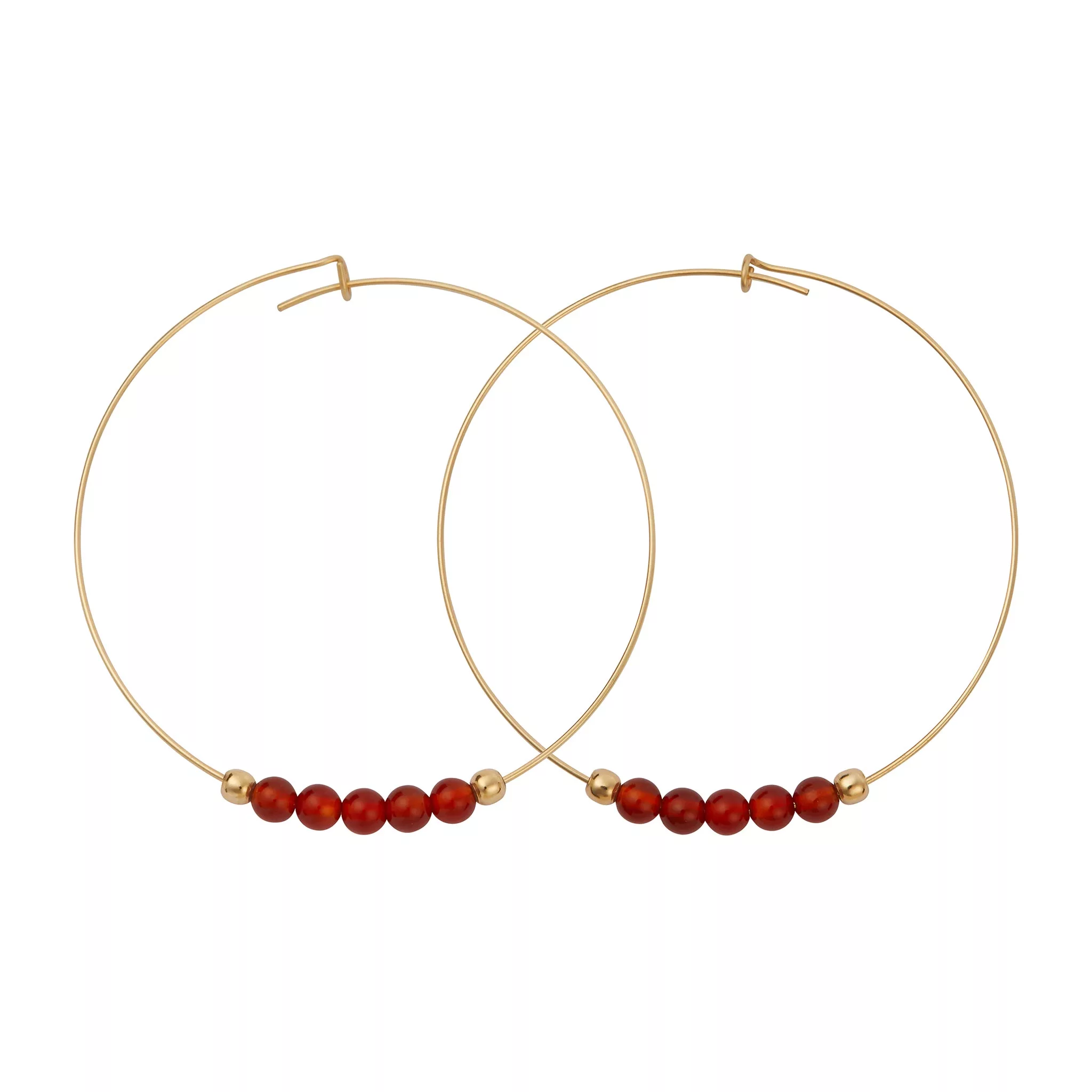 Multi Gemstone Hoops