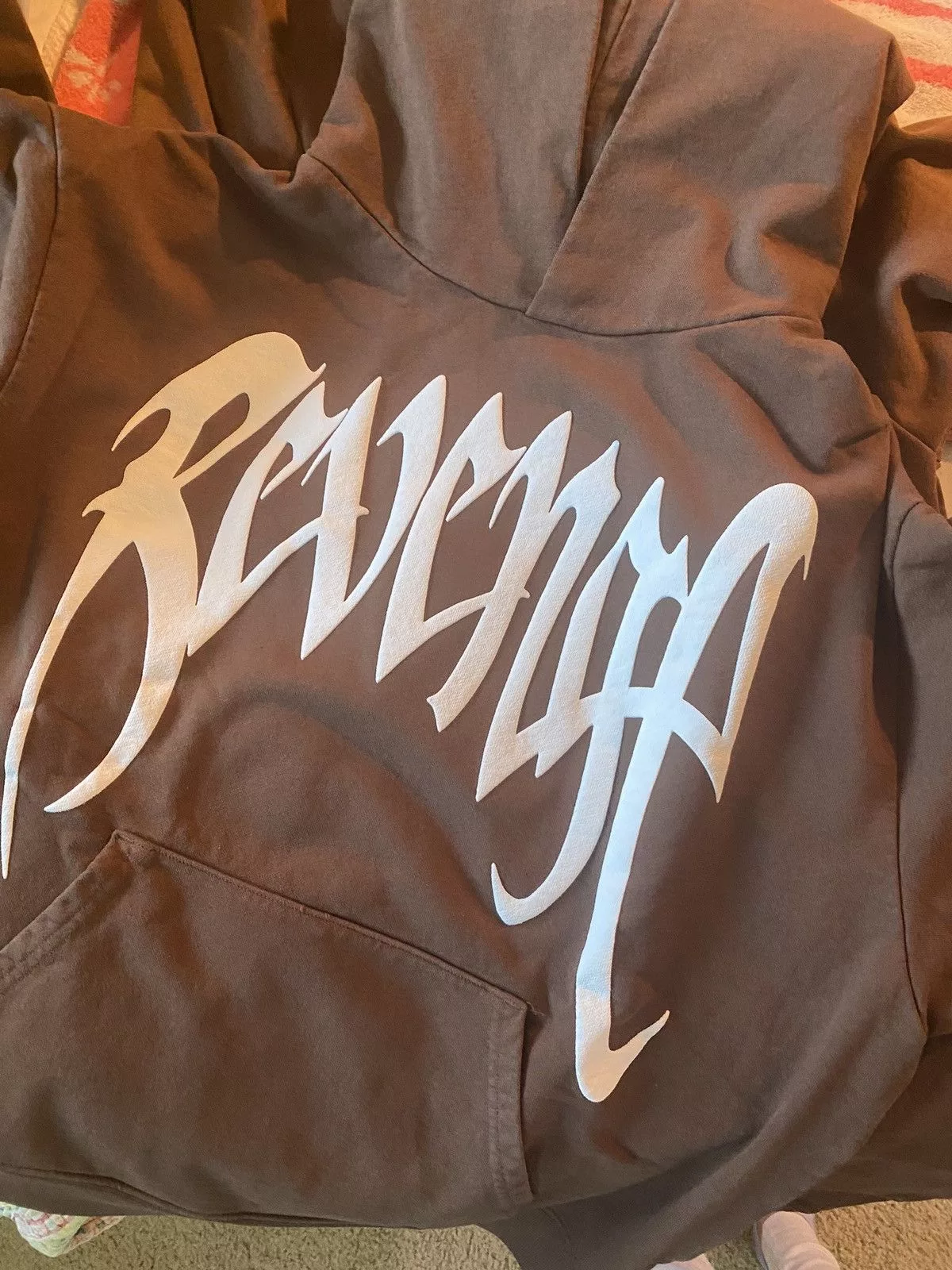 Revenge Sweatshirts Hoodies NEW Revenge/XXX Drop Brown Broken Heart Hoodie