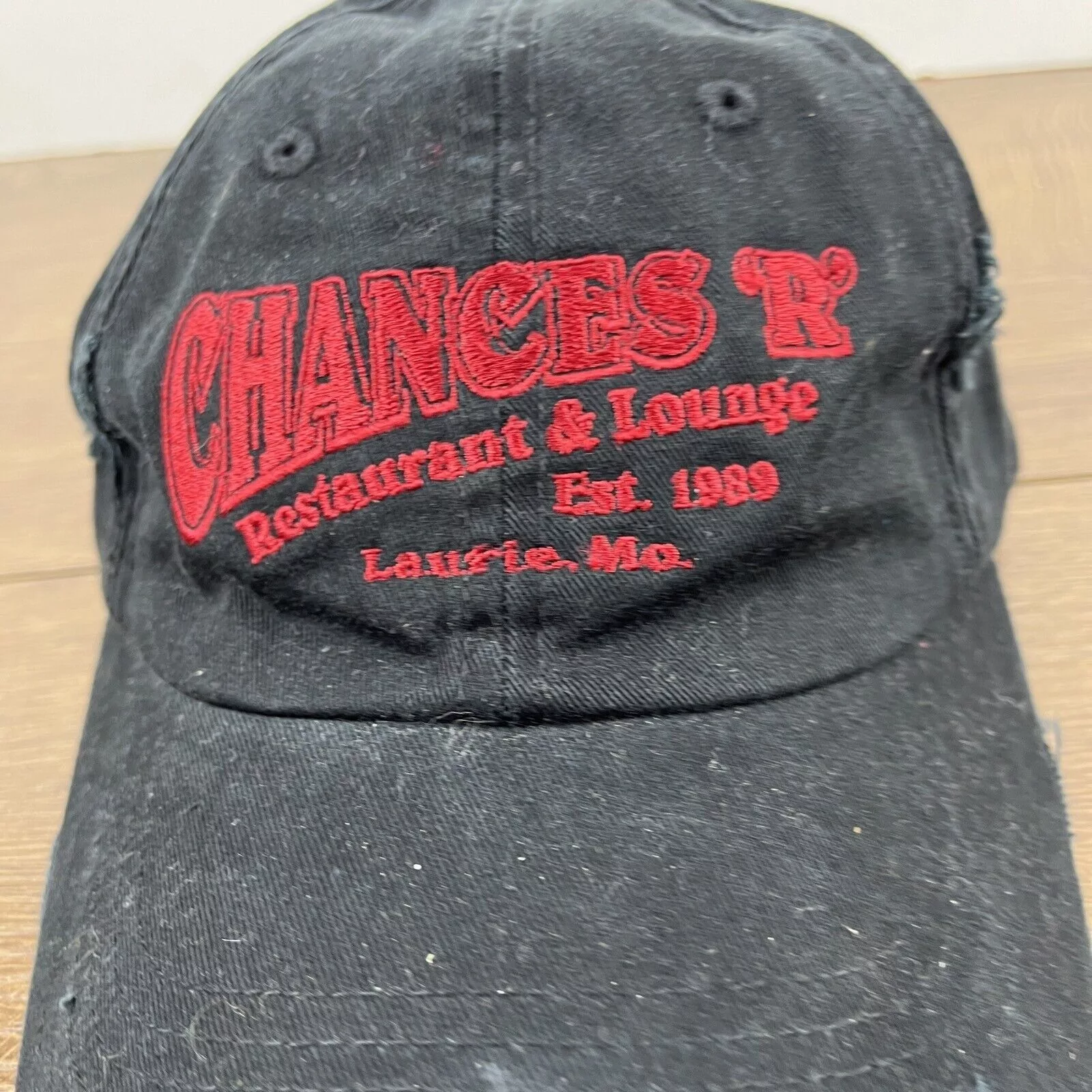 Other Hats Other Chances Restaurant Lounge Hat R Laurie MO Hat Adjustable Adu Black