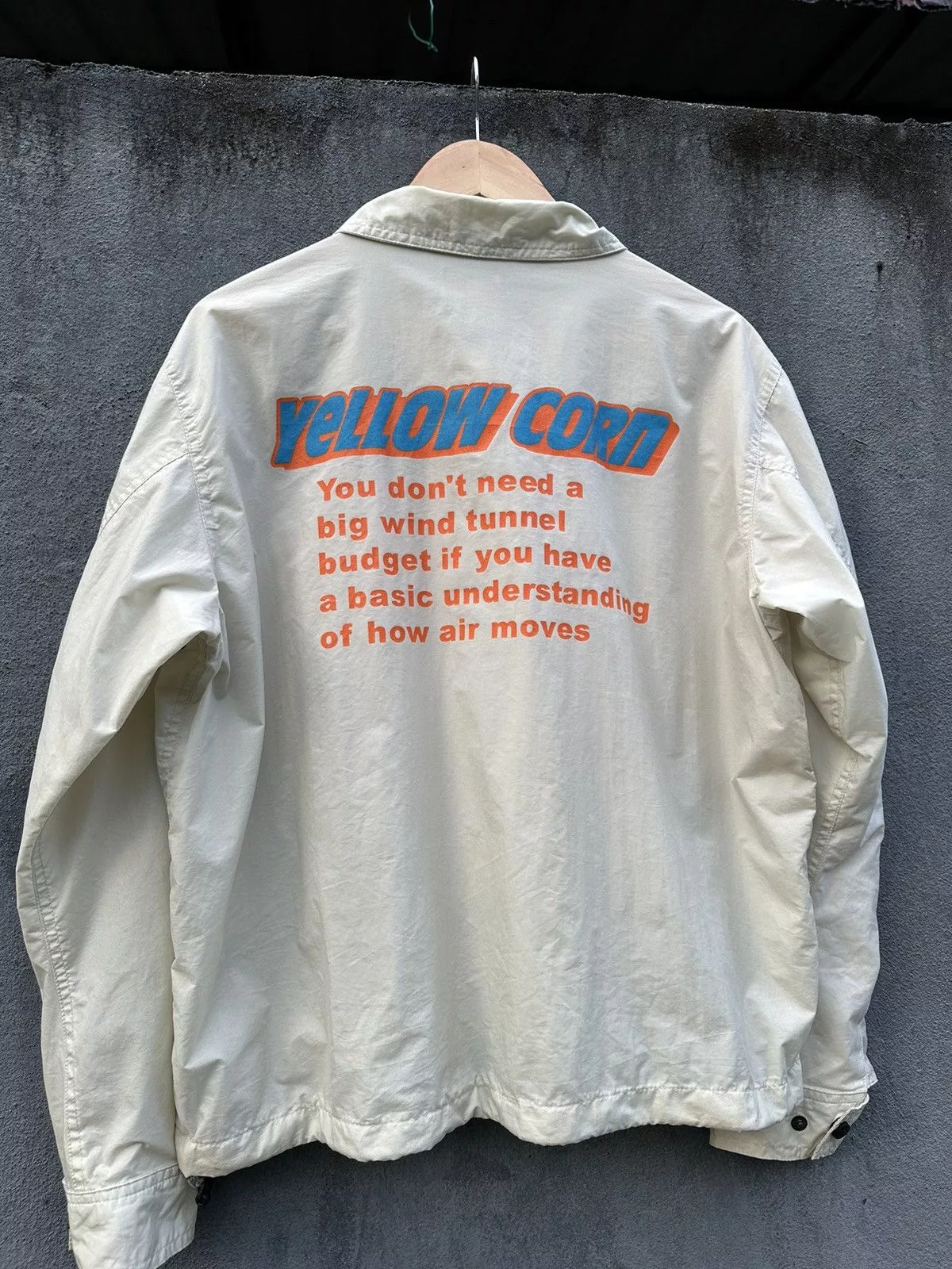 YELLOW CORN Light Jackets 👹Yellow Corn RIDE LIKE HELL Detroit Style Jacket White