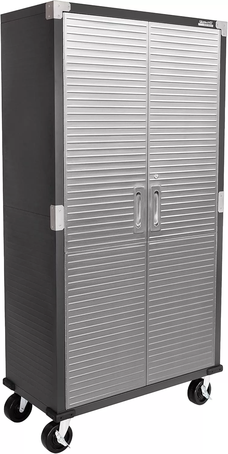 Seville Classics UltraHD Steel Storage Cabinet, 36"W x 18"D x 72"H