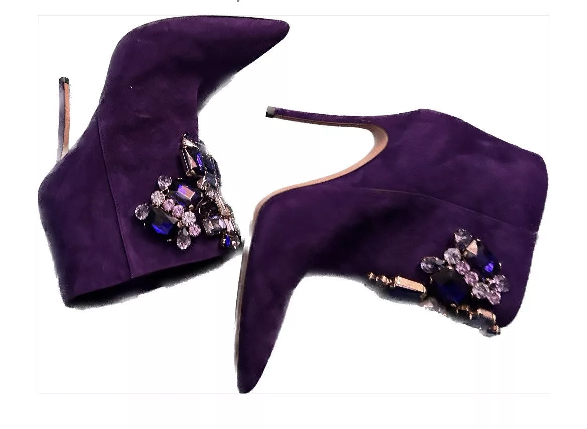 Dsquared2 Heels Dsquared2 purple suede and crystal