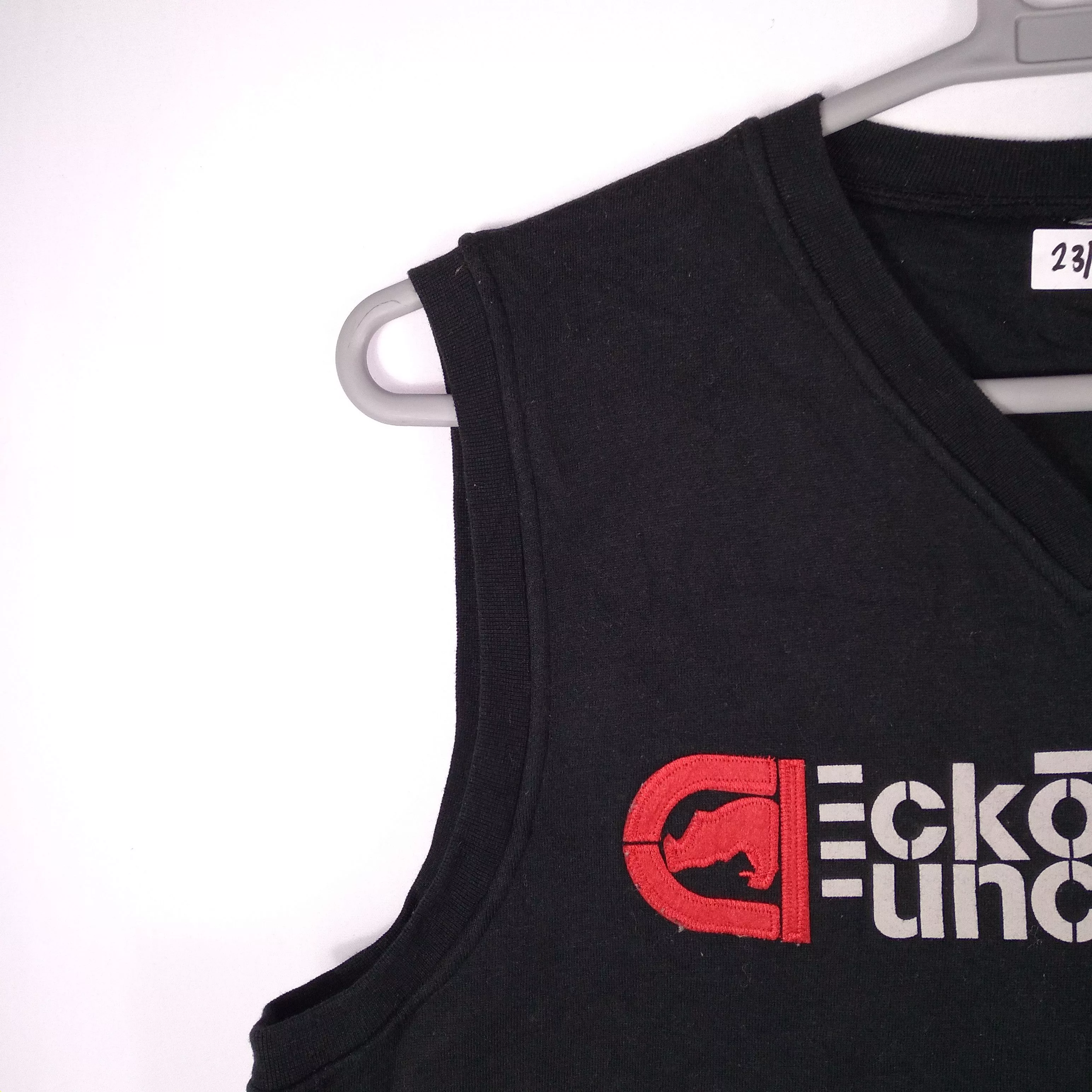 Ecko Unltd. Vests Ecko Unltd. × Vintage Vintage Ecko Unltd. Logo Spellout Outdoor Tanktop Sleeveless Black Streetwear