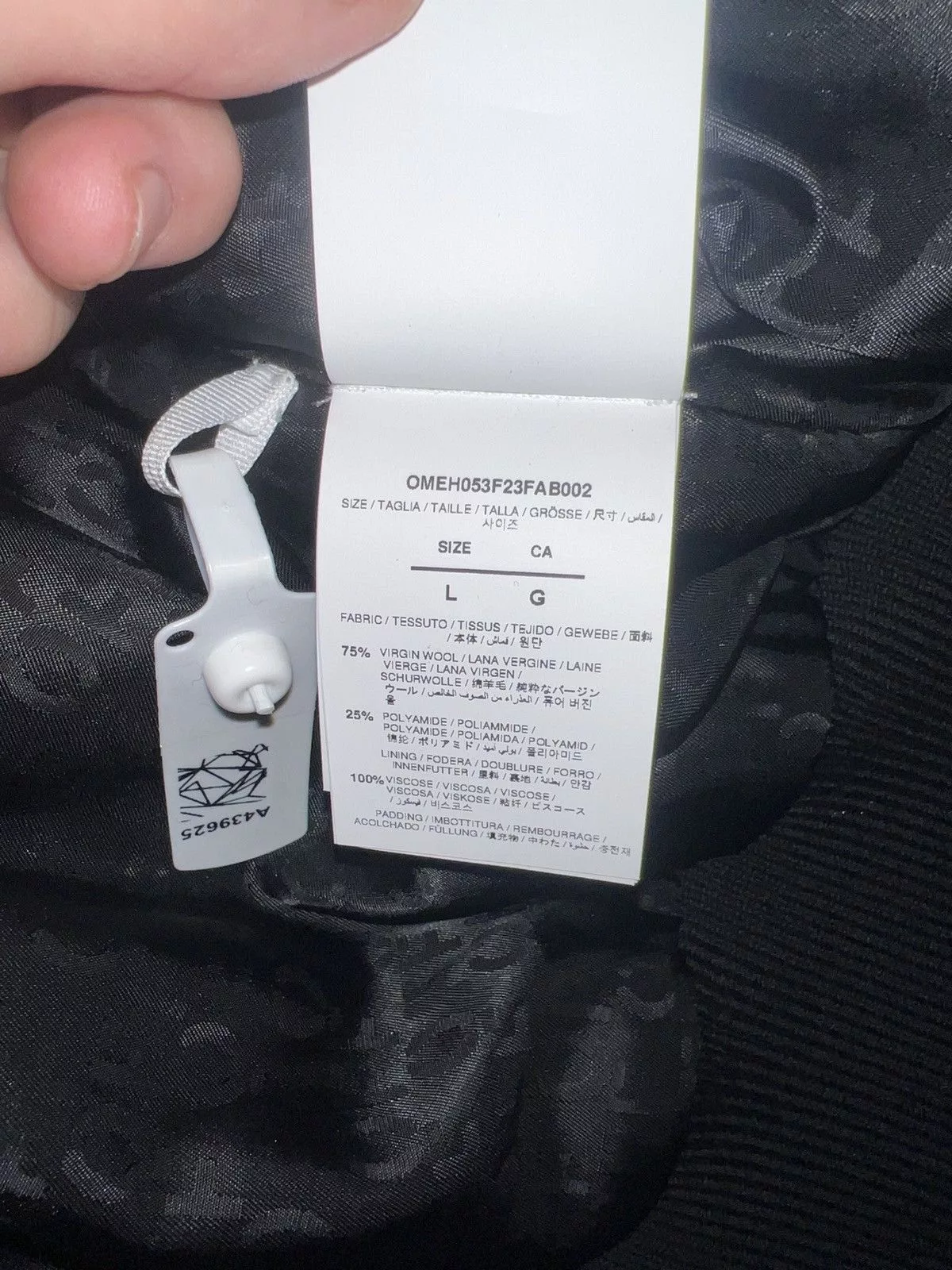 Off-White Bombers Off-White OFF WHITE- Moonphase Bomber Jacket Black
