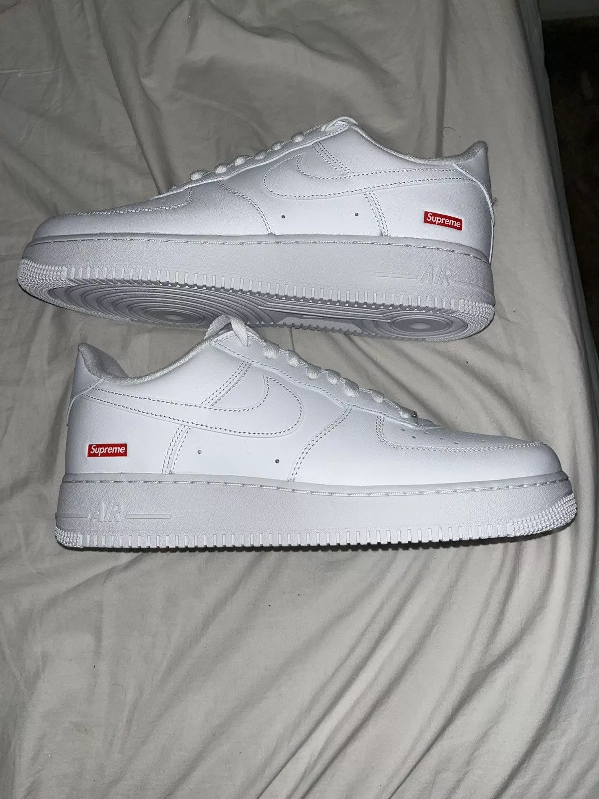 Nike Low Top Sneakers Nike × Supreme Air Force 1 Low Supreme White