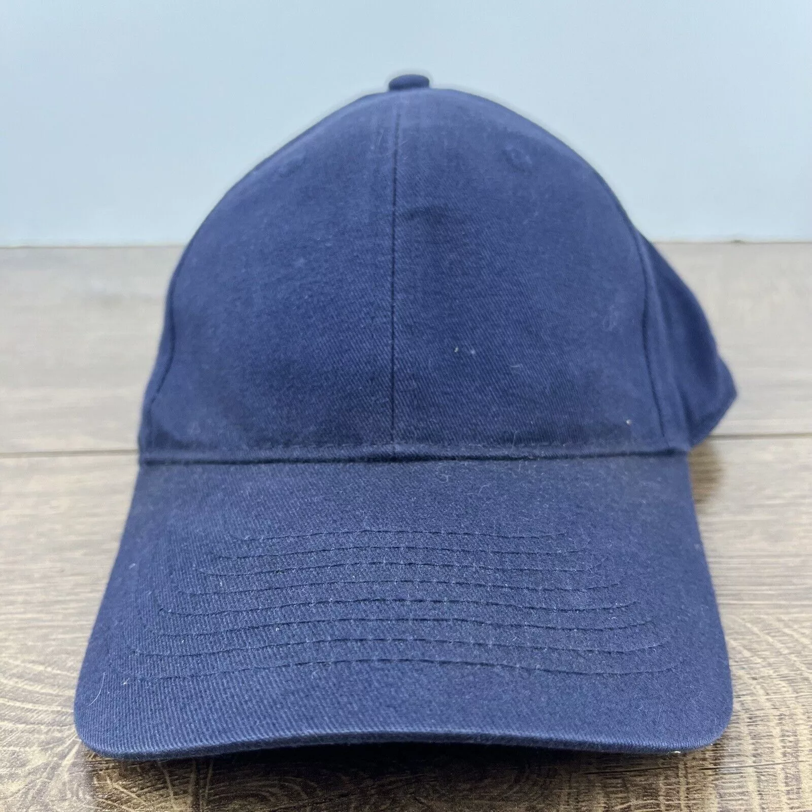 Other Hats Other Plain Navy Blue Hat Blue Adjustable Hat Blue Adult Size Base