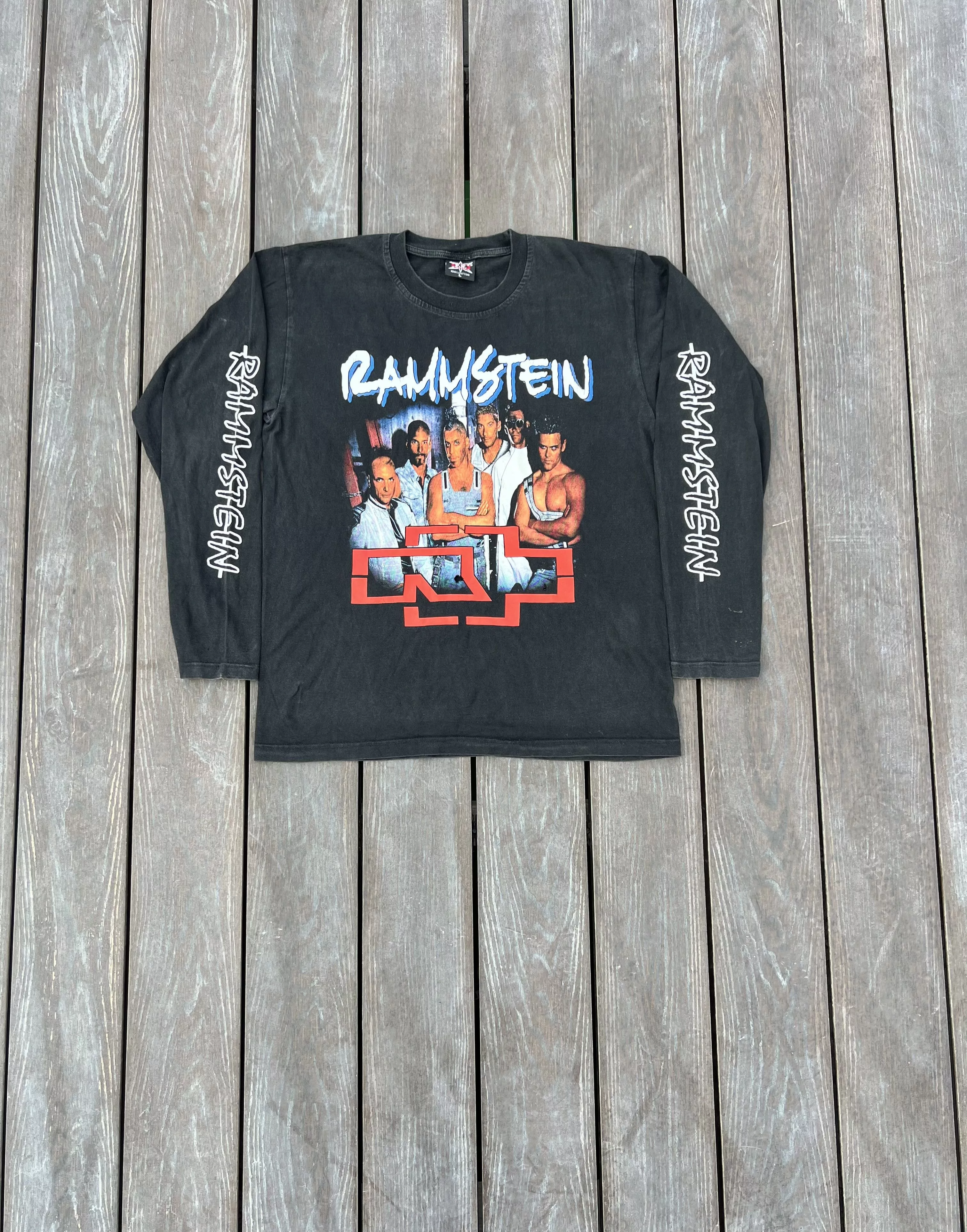 Vintage Long Sleeve T Shirts Vintage Sweatshirt Rammstein Black