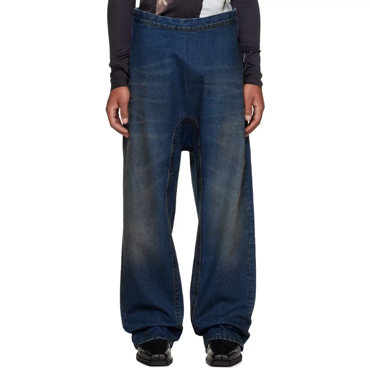 Y/Project Denim Y/Project Blue Whisker Souffle Denim Jeans